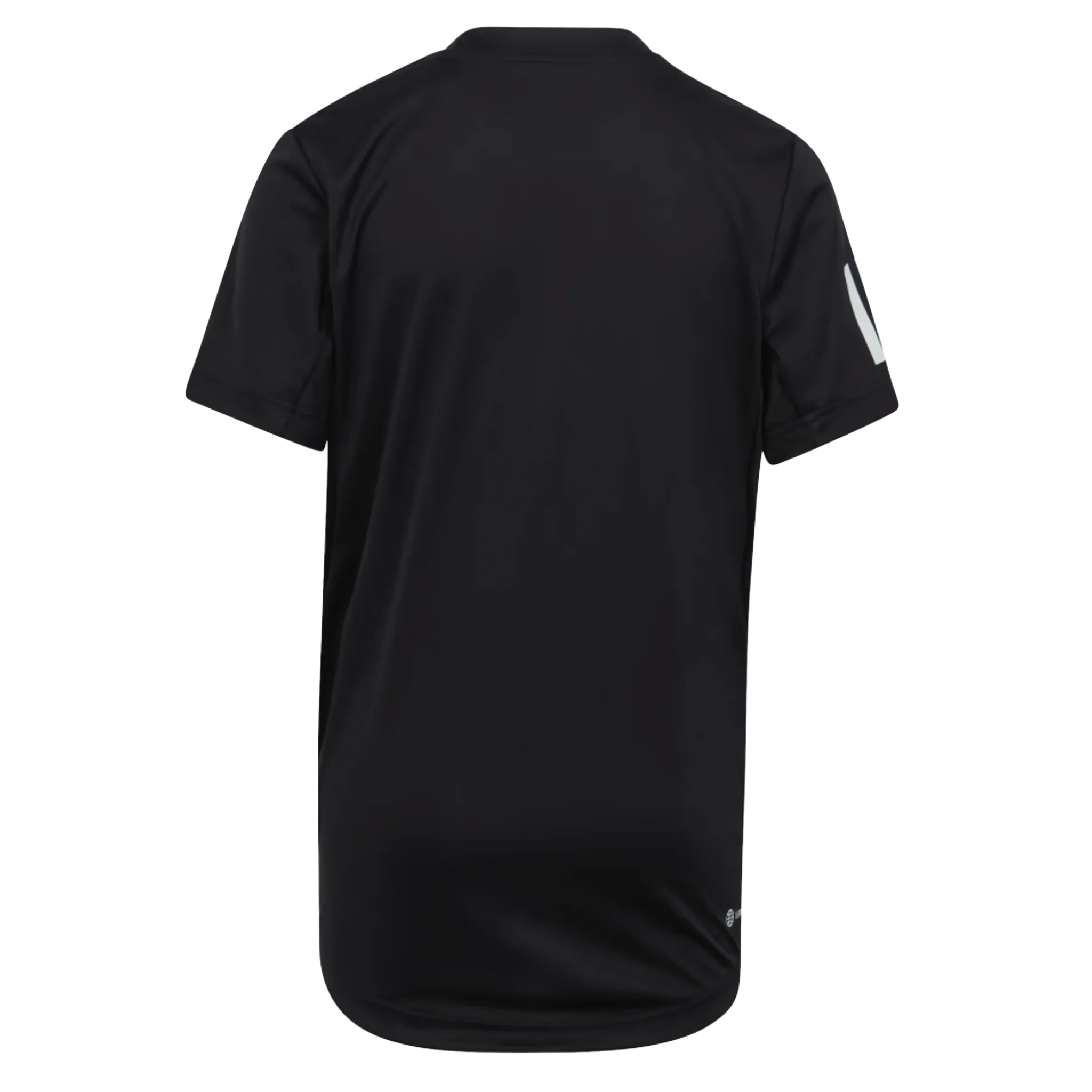 Adidas Club Tennis 3 Stripe Tee Boy's Black - Image 2