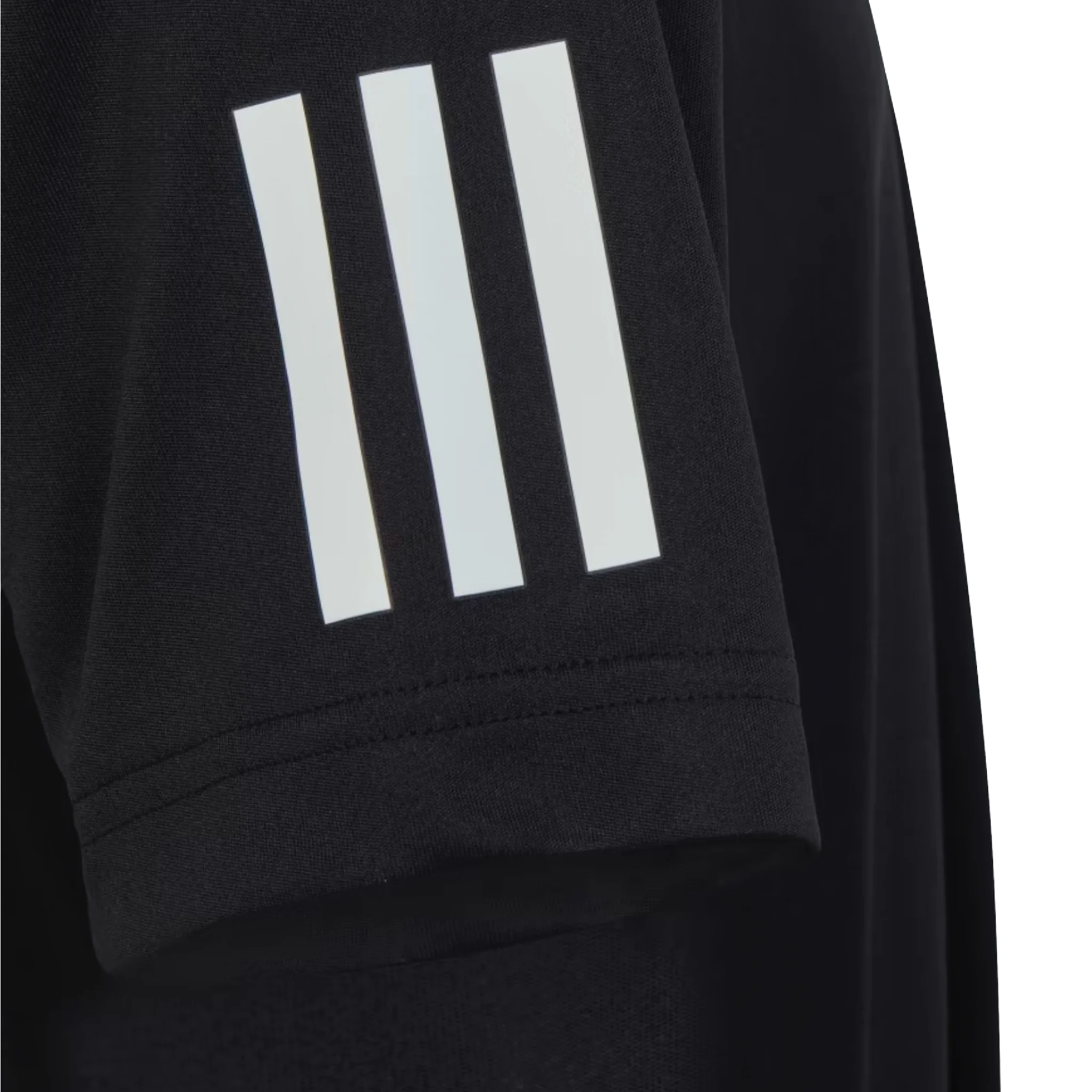 Adidas Club Tennis 3 Stripe Tee Boy's Black - Image 3
