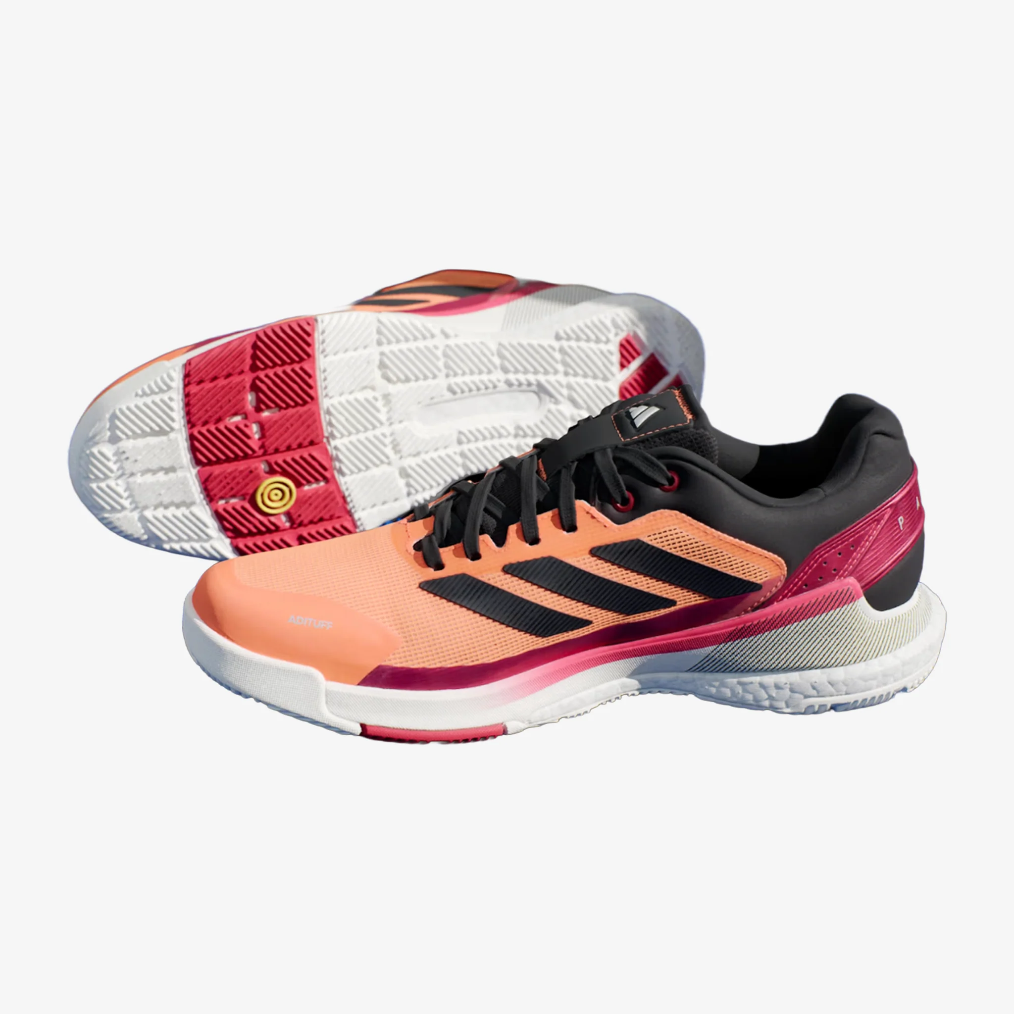 Adidas Crazyquick Boost Padel Men's Orange/Red/White - Image 4