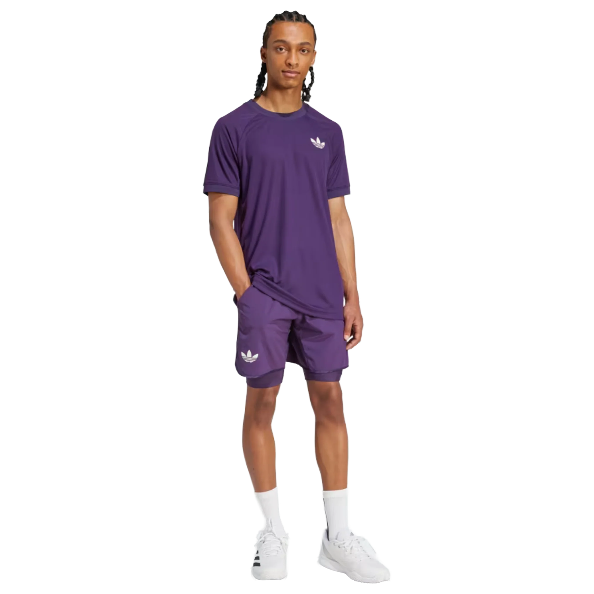 Adidas Tennis Climacool Short's Men's Aurora Plum - Image 3