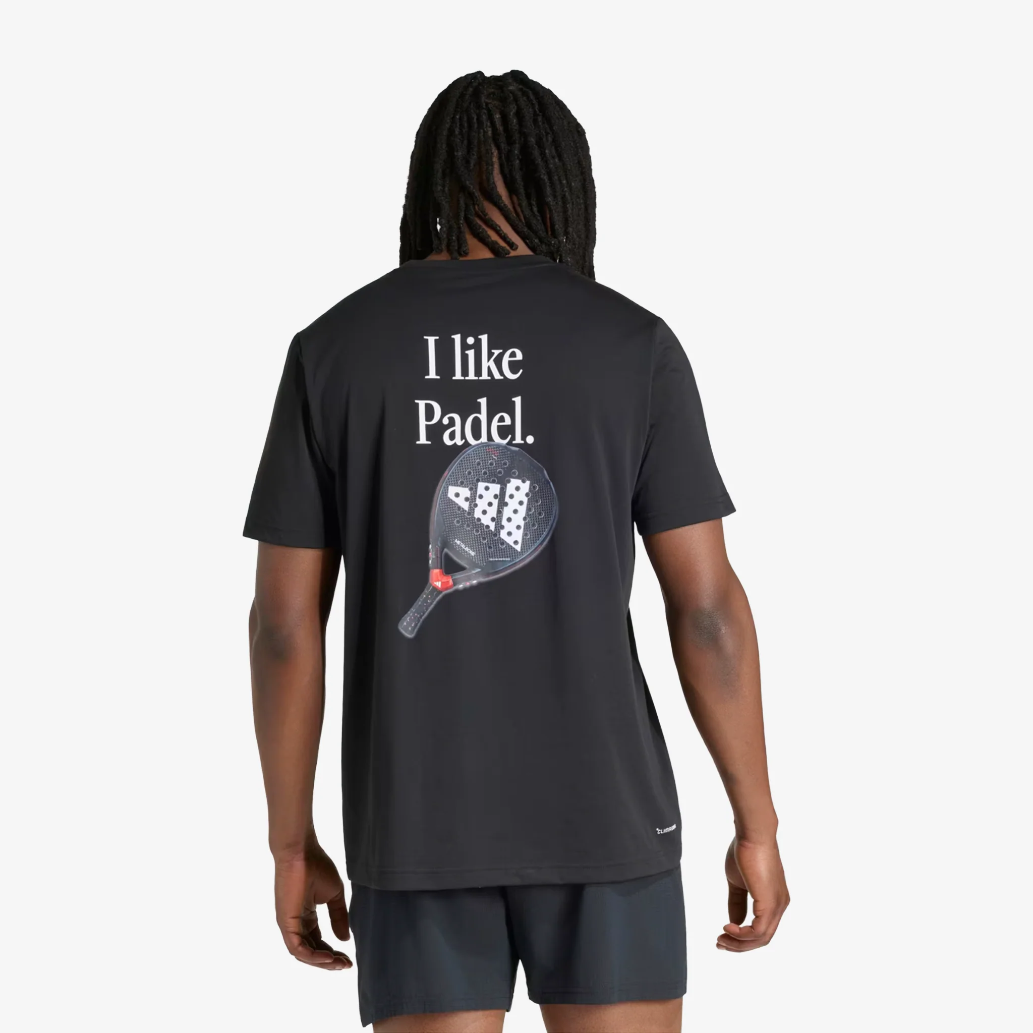 Adidas Padel Graphic T-Shirt Men's Black - Image 3