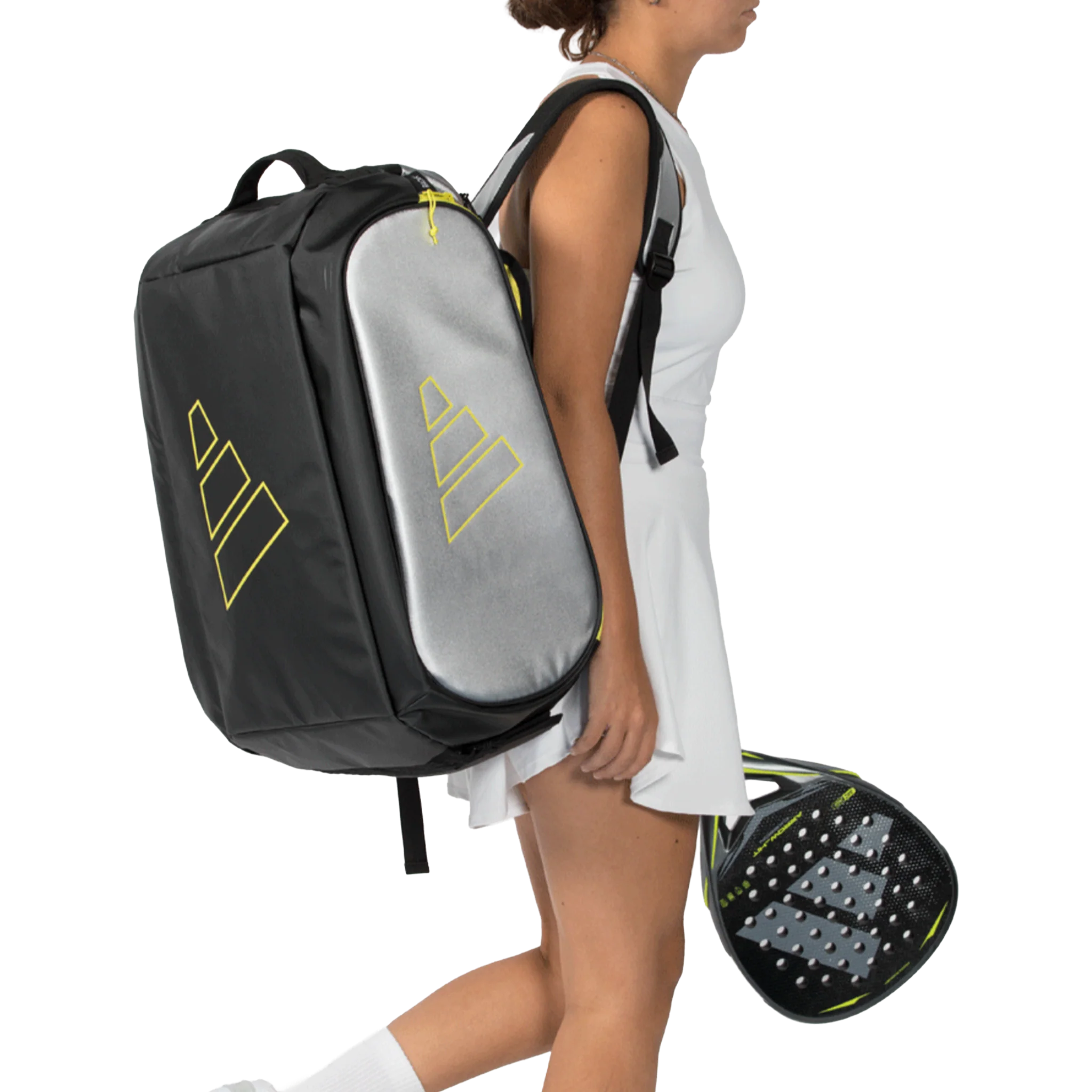 Adidas Pro Tour Racket Bag Silver (2026) - Image 5