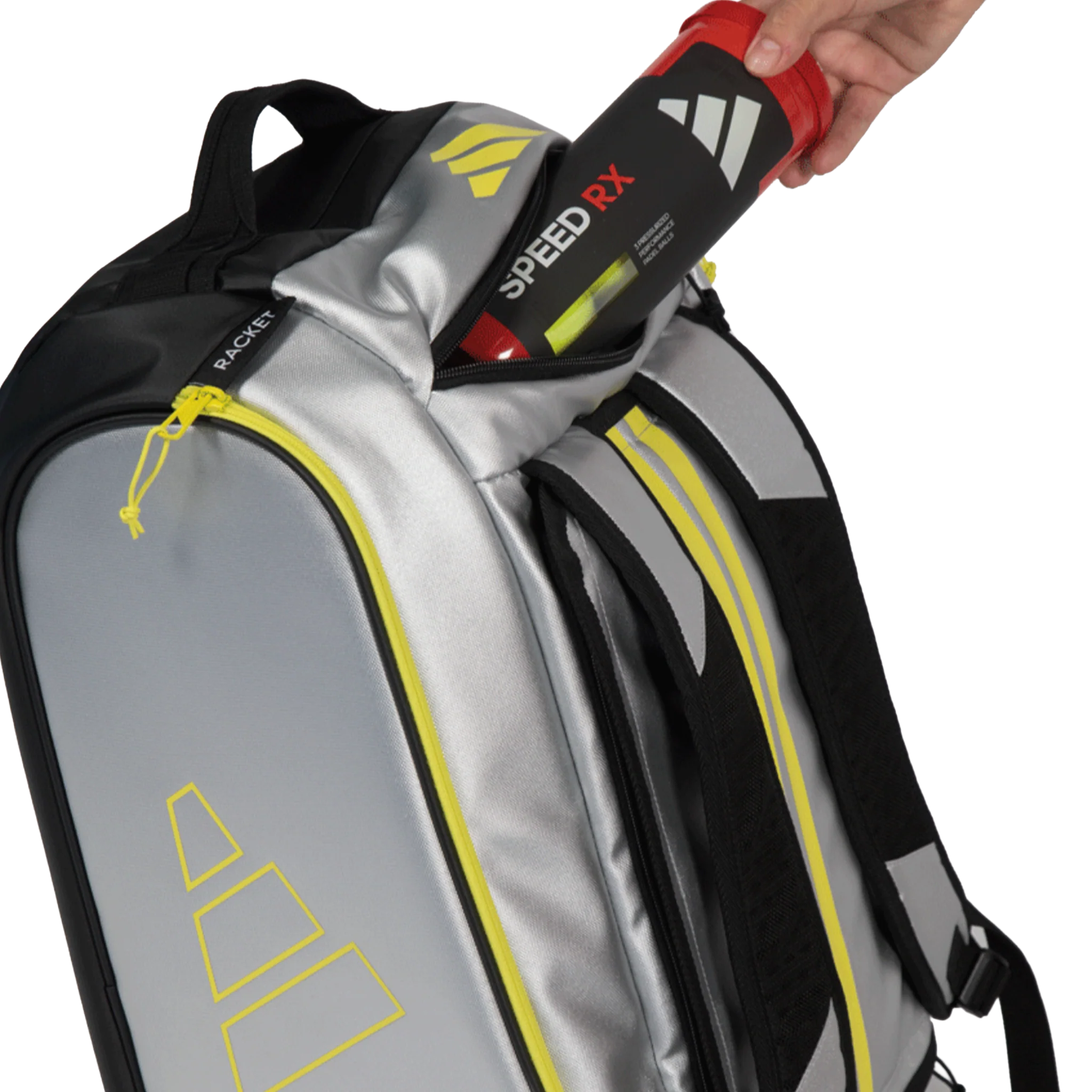 Adidas Pro Tour Racket Bag Silver (2026) - Image 7