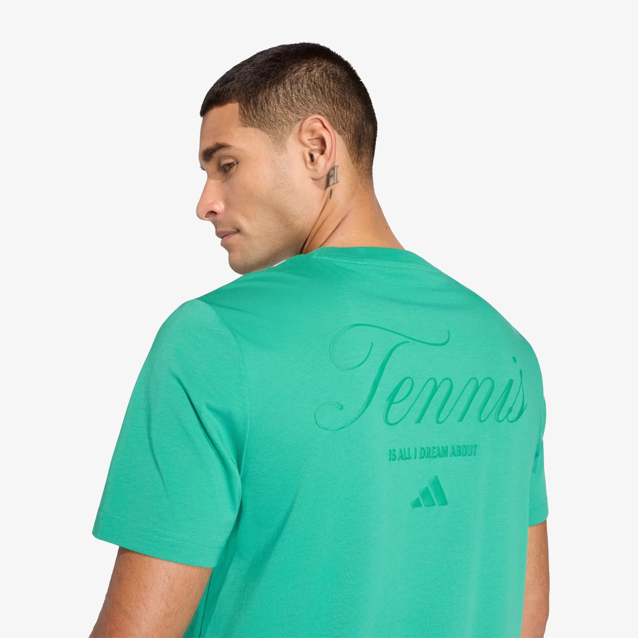 Adidas Tennis Graphic T-Shirt Men's Court Green - Image 4