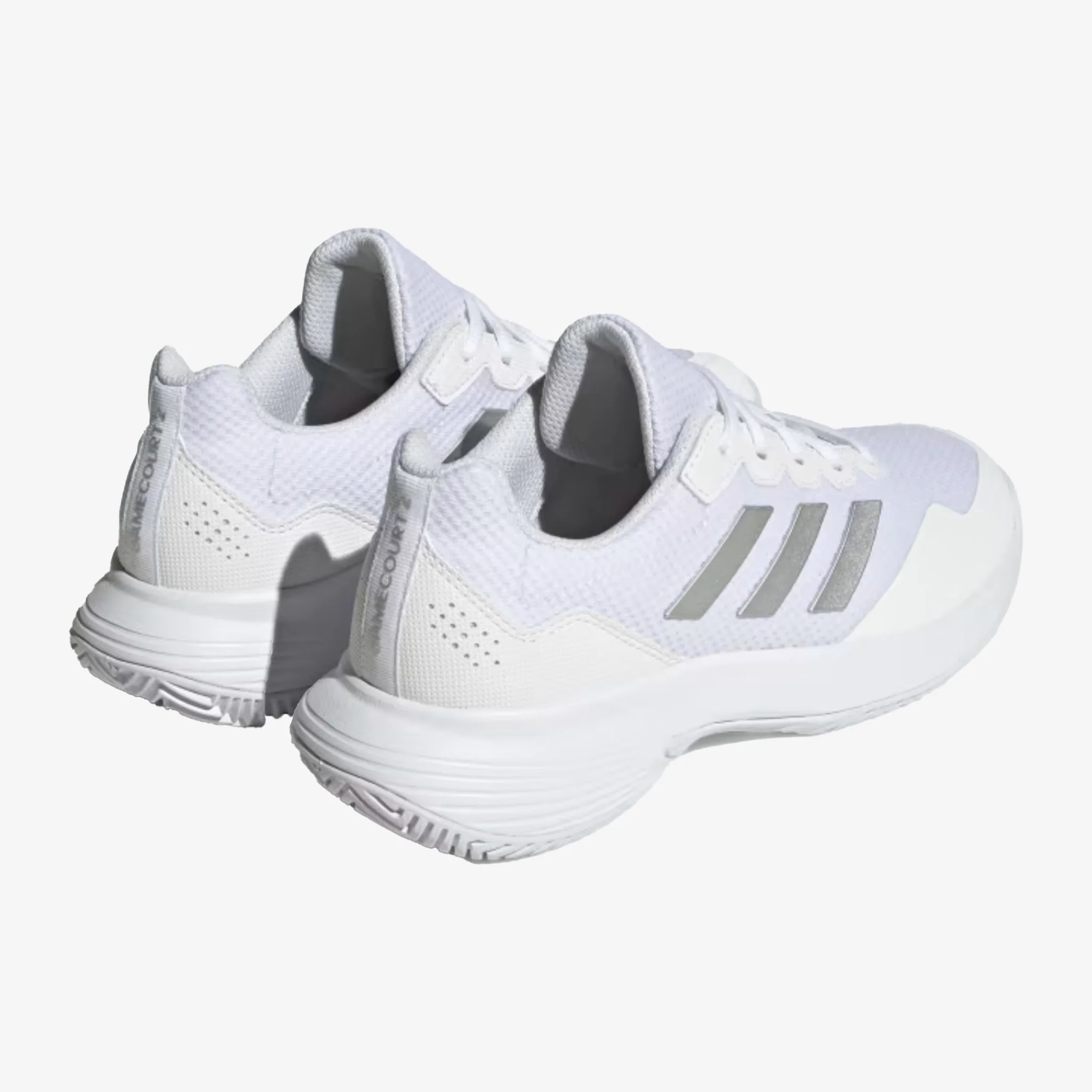 Adidas Gamecourt 2.0 Women's Cloud White / Silver Metallic / Cloud White - Image 3