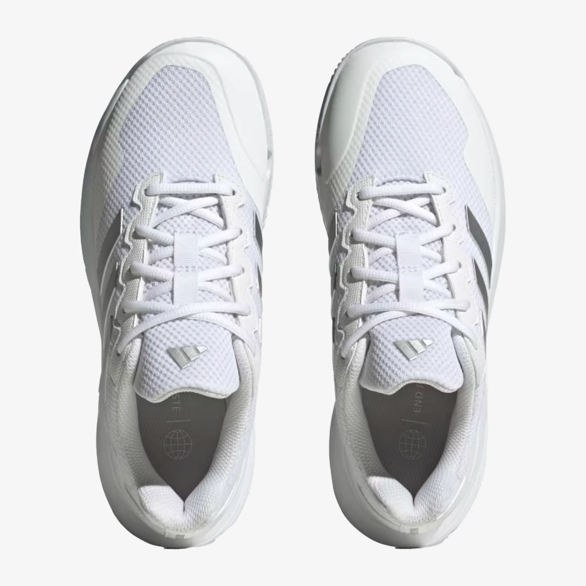 Adidas Gamecourt 2.0 Women's Cloud White / Silver Metallic / Cloud White - Image 4