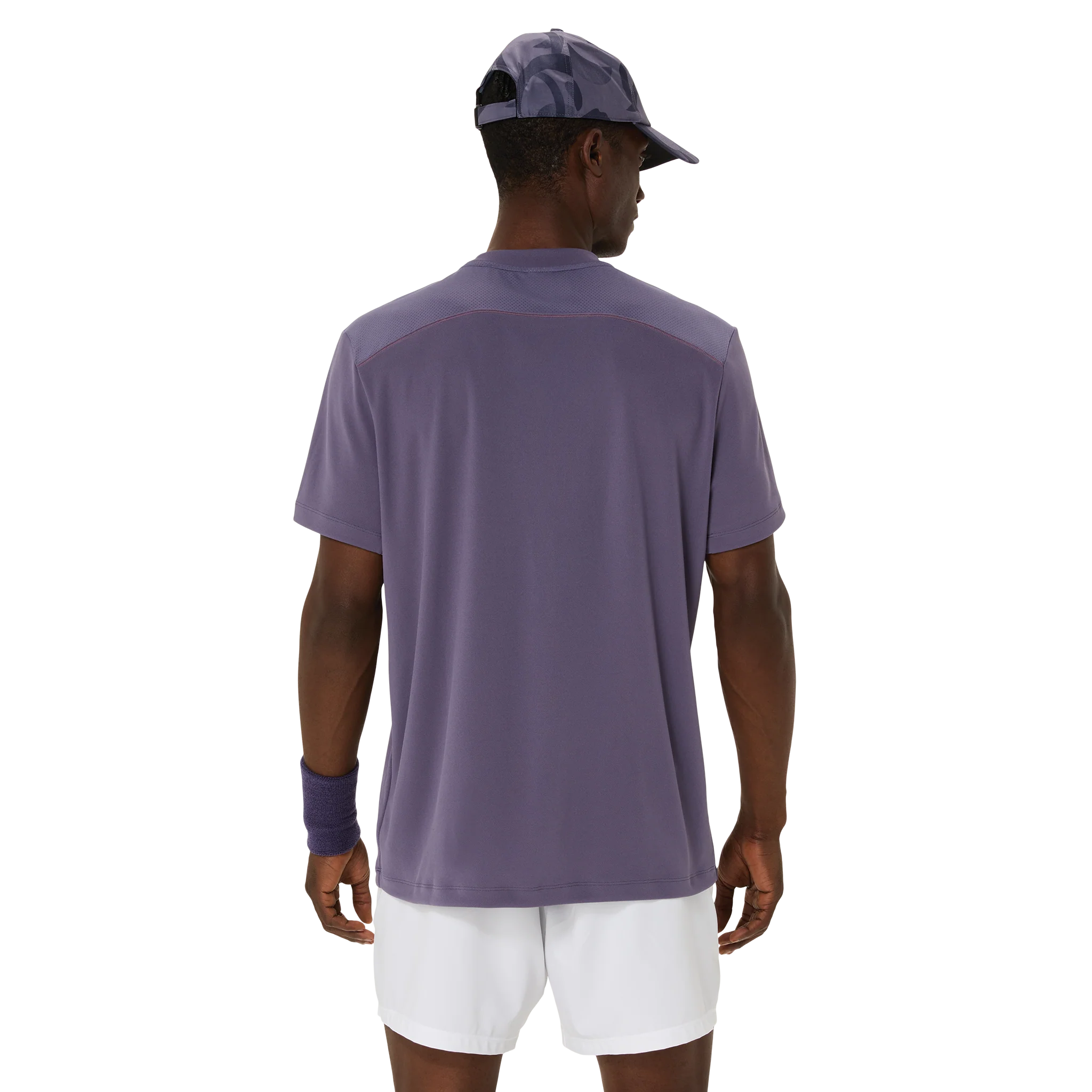 Asics Court SS Men's Top Grayish Purple - Image 3