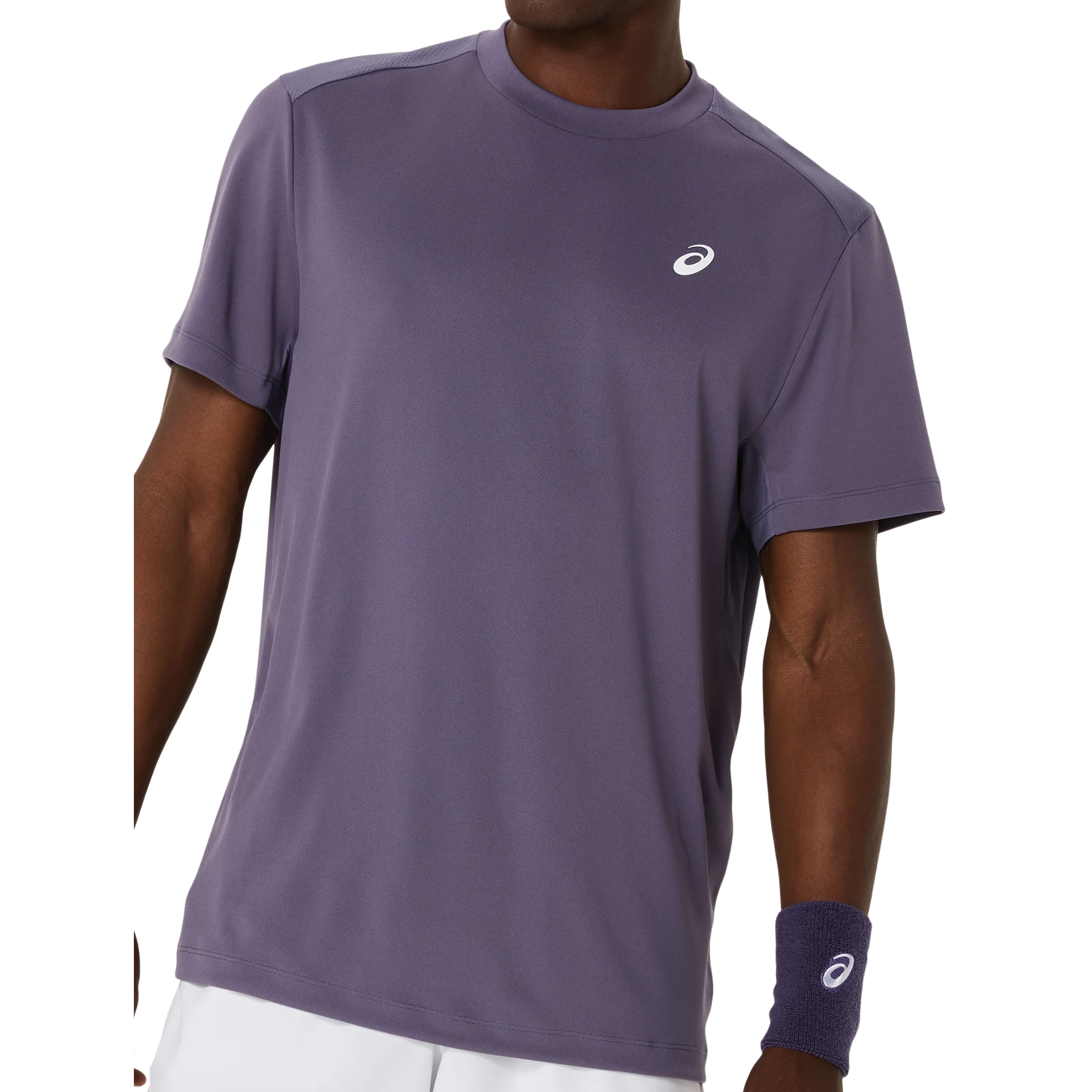 Asics Court SS Men's Top Grayish Purple - Image 4