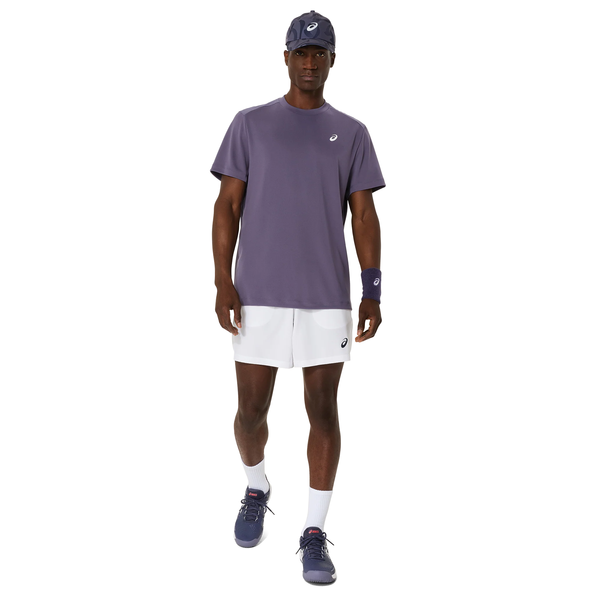 Asics Court SS Men's Top Grayish Purple - Image 6