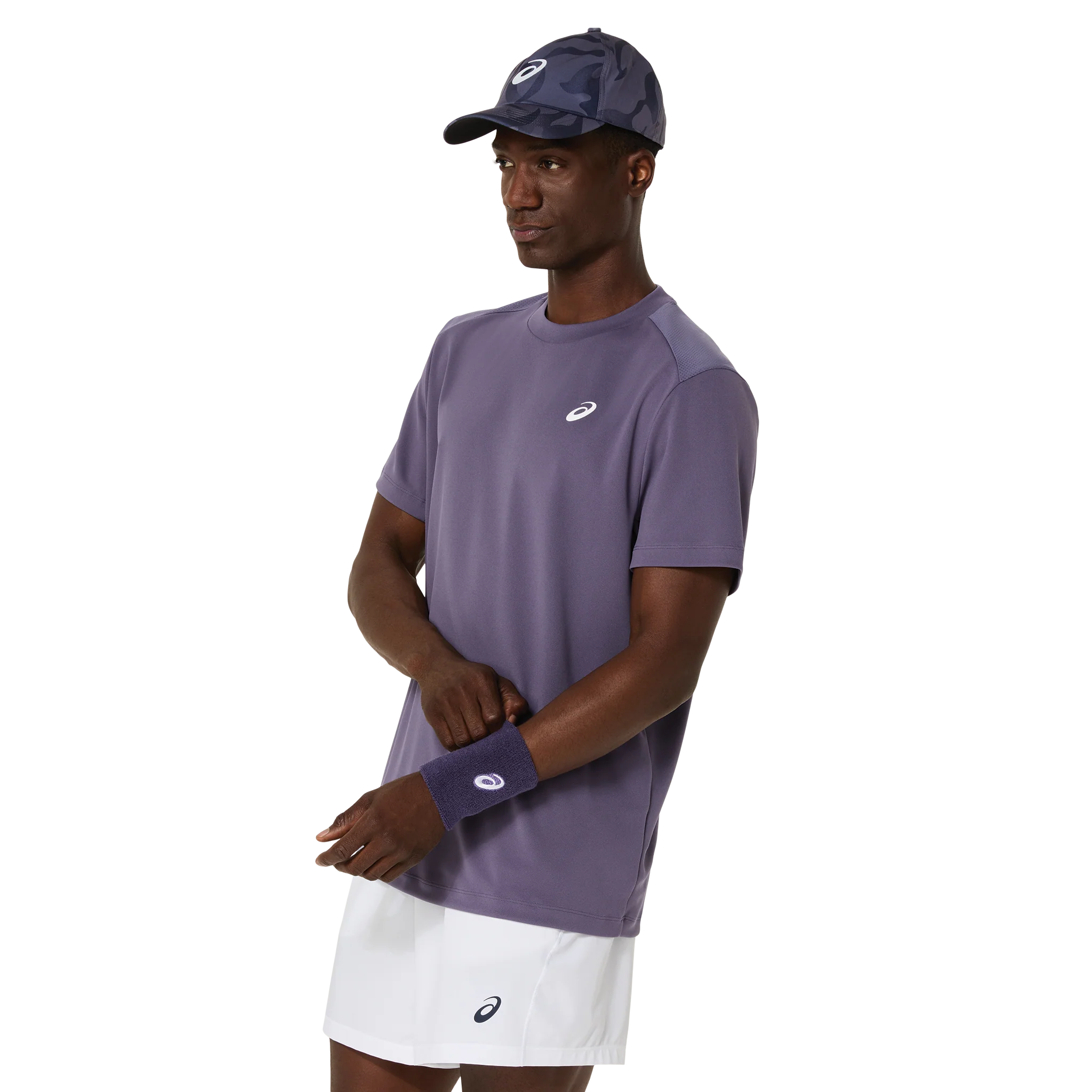 Asics Court SS Men's Top Grayish Purple - Image 8