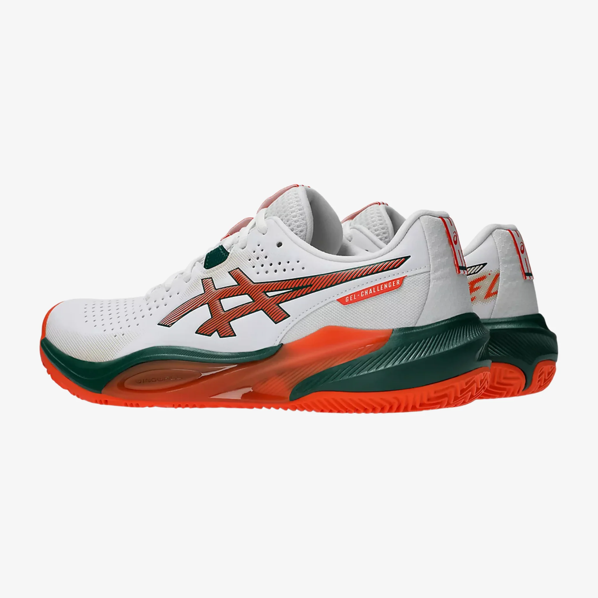 Asics Gel Challenger 15 Padel Men's White/Energy Orange - Image 6