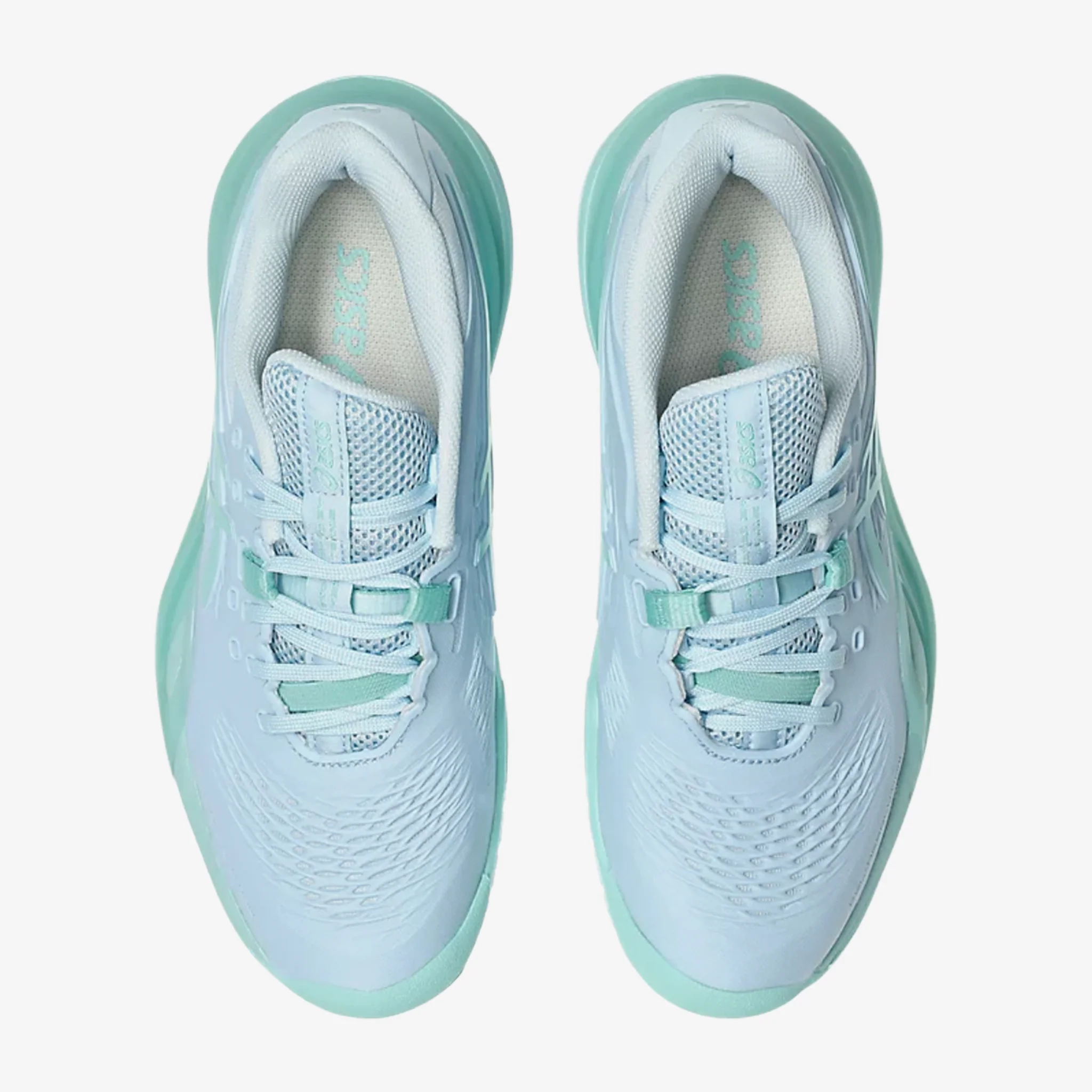 Asics Gel Resolution X Women's Light Blue/Oasis Green - Image 4