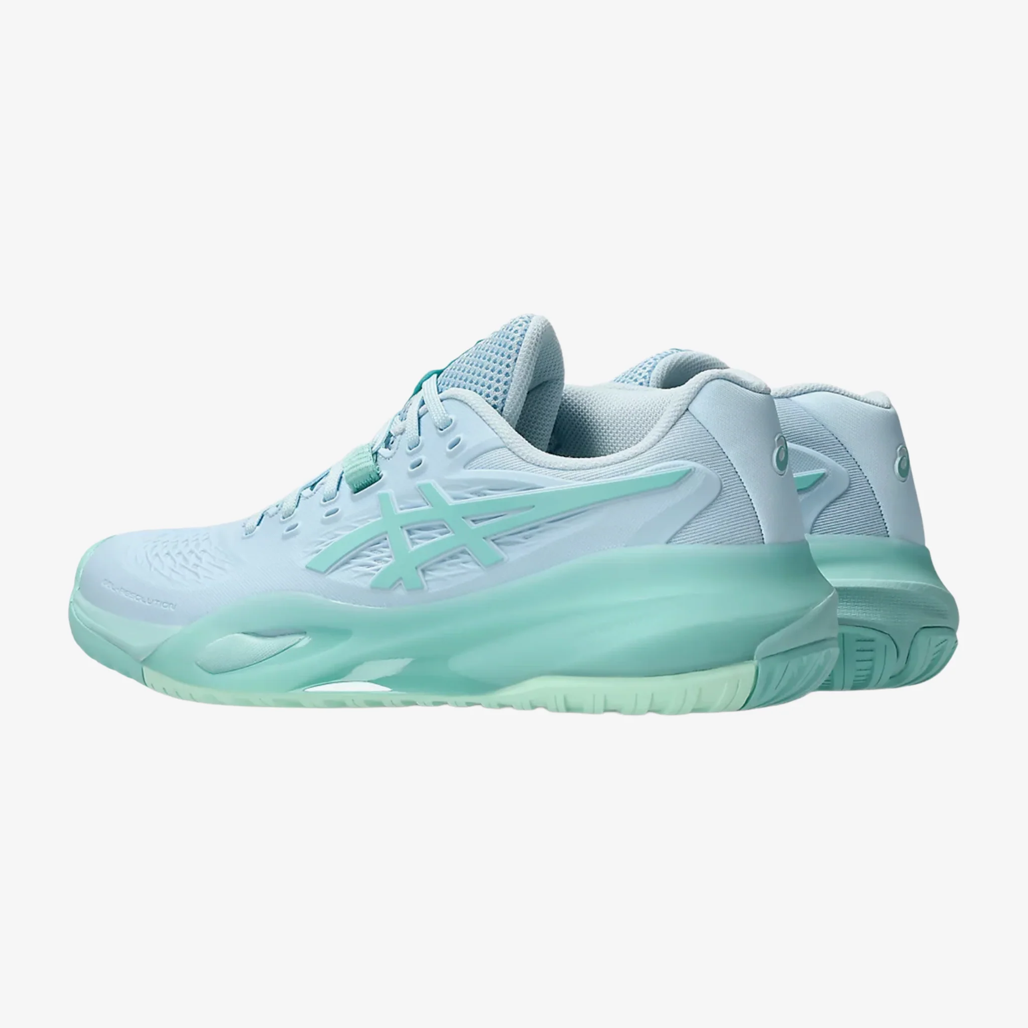 Asics Gel Resolution X Women's Light Blue/Oasis Green - Image 6