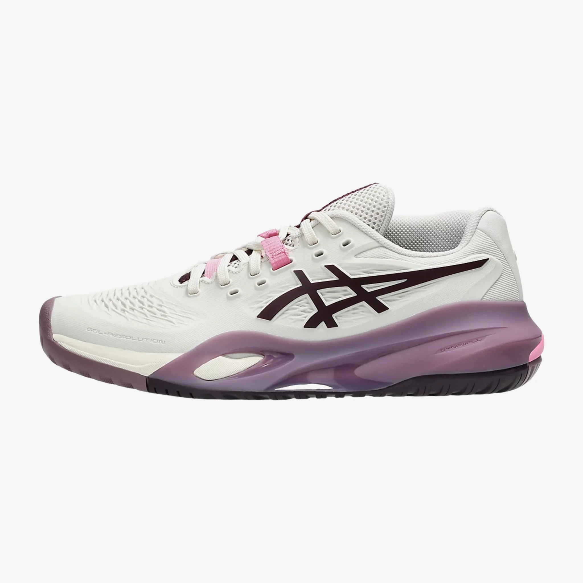 Asics Gel Resolution X Women's Soft Oat/Dark Aubergine - Image 3