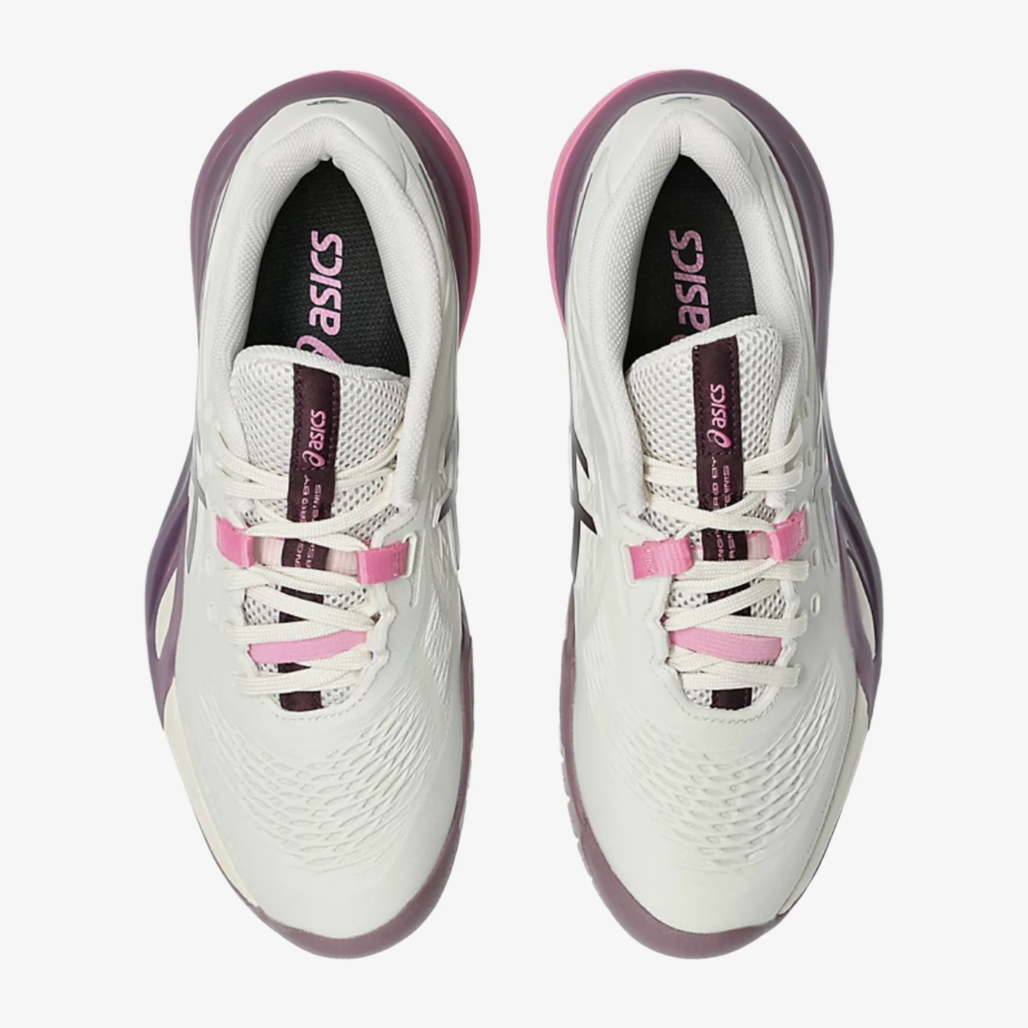 Asics Gel Resolution X Women's Soft Oat/Dark Aubergine - Image 4