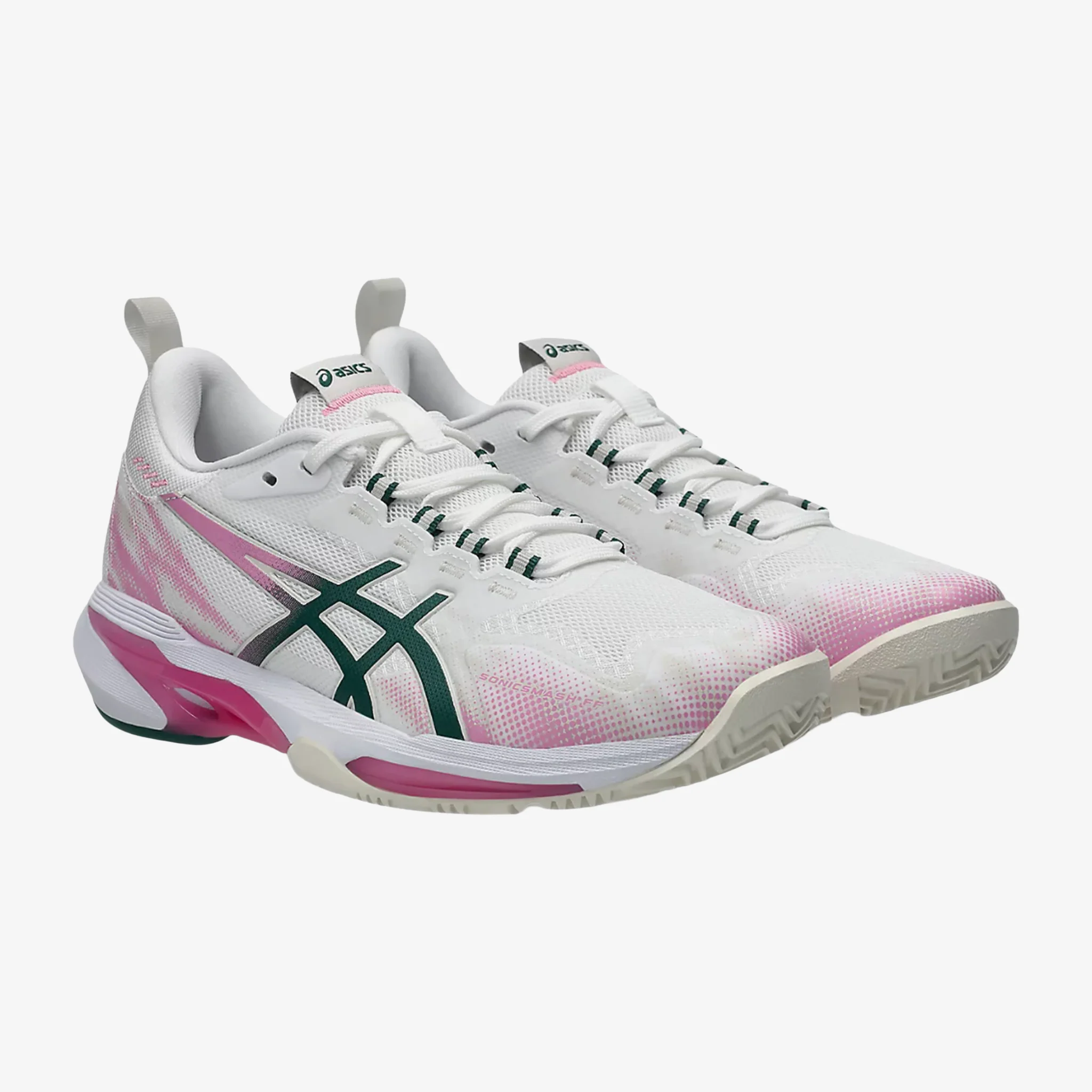Asics Sonic Smash FF Padel Women's White/Jewel Green - Image 2