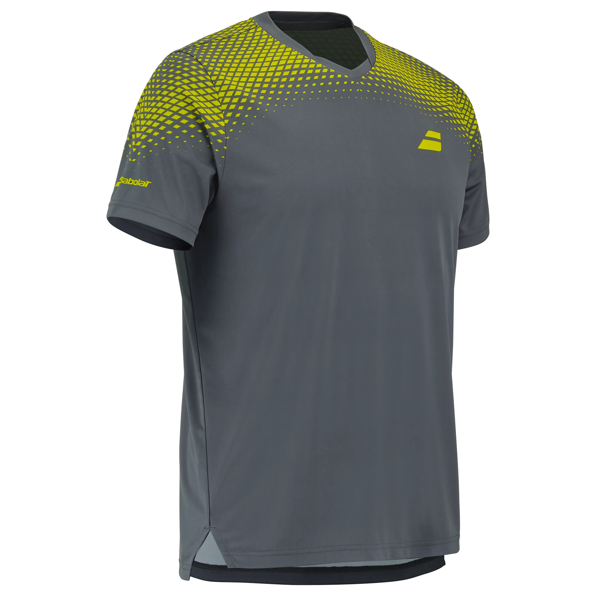 Babolat Aero Crew Neck Tee Men's Grey/Aero - Image 2