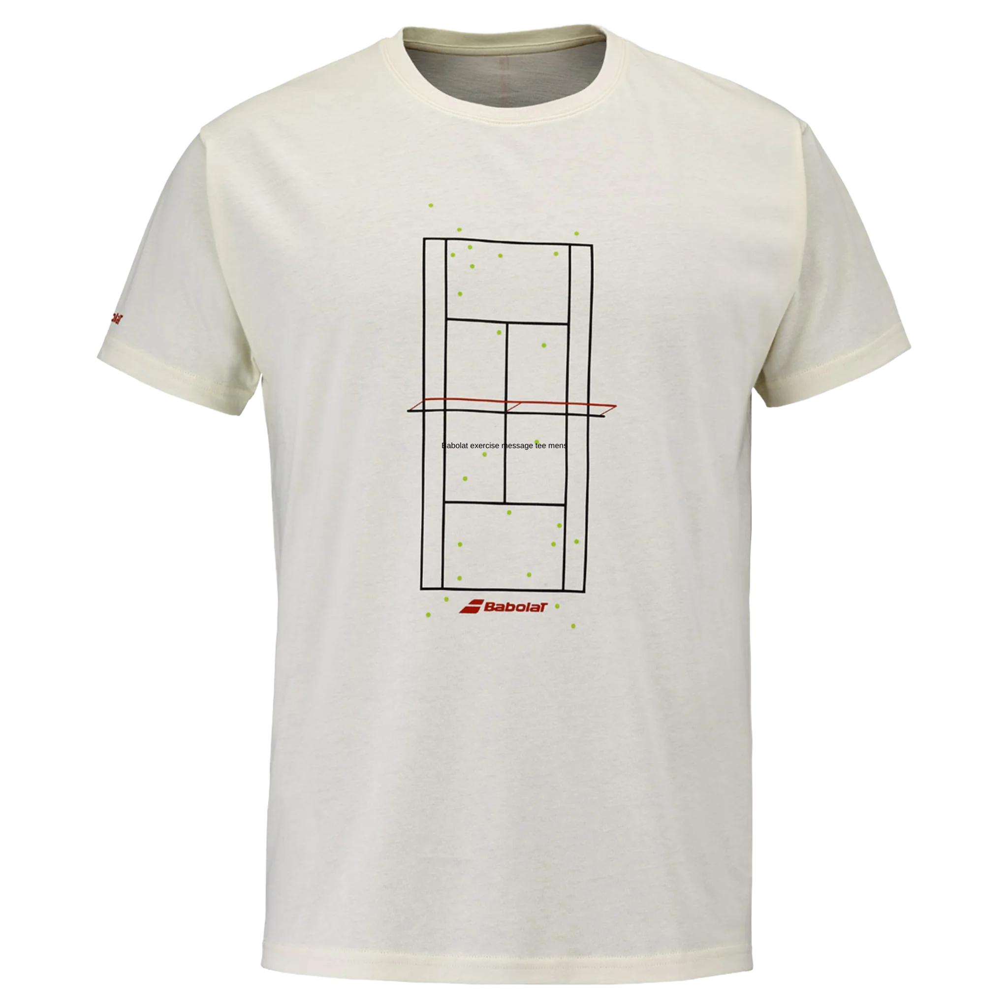 Babolat Exercise Message Tee Men's Cannoli Cream