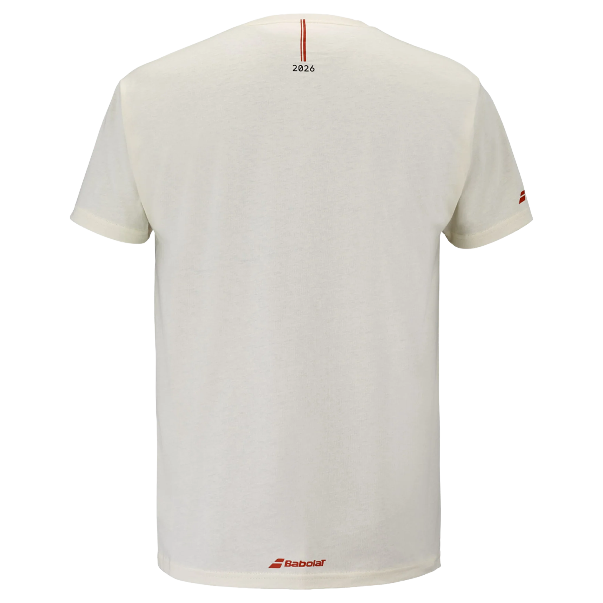 Babolat Exercise Message Tee Men's Cannoli Cream - Image 2