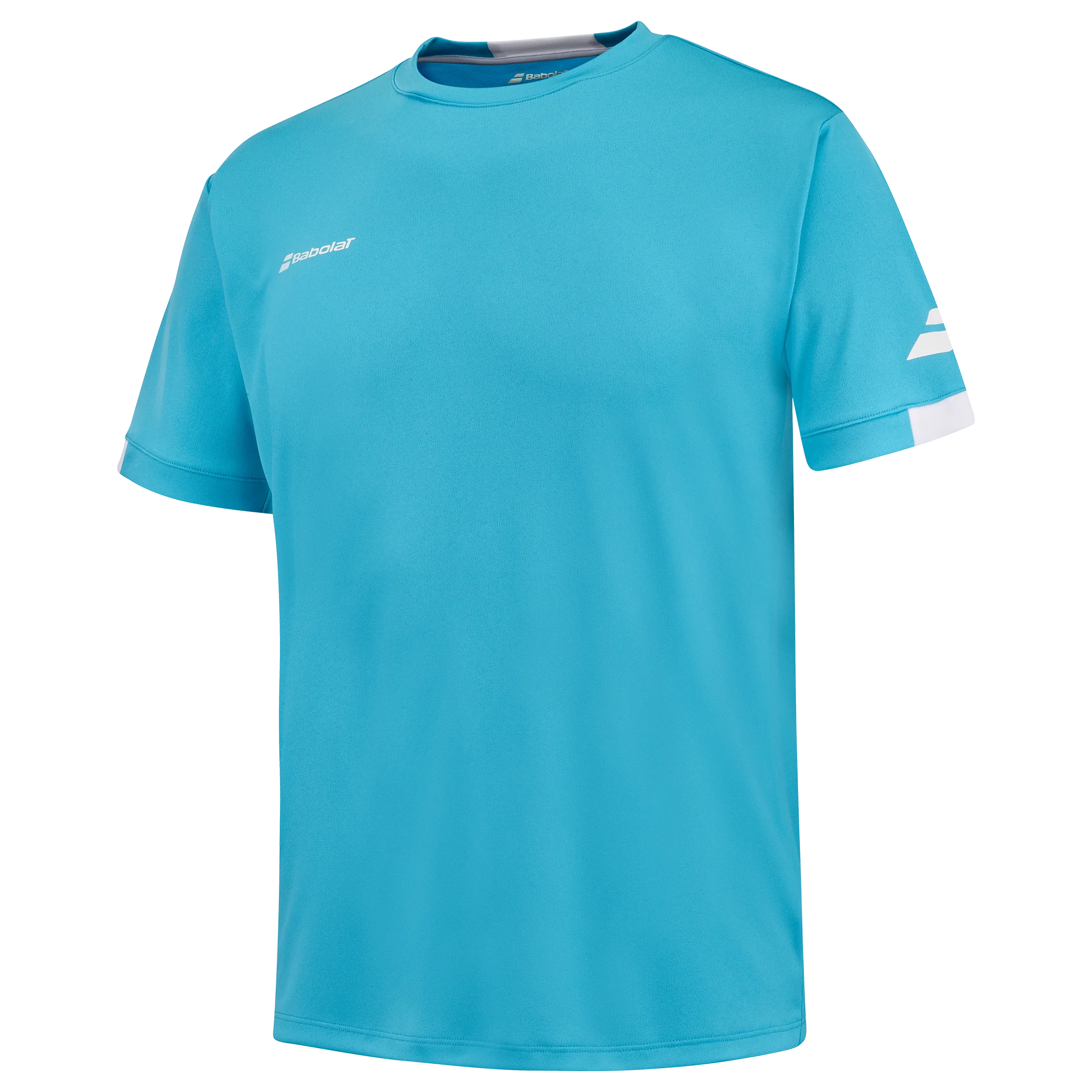Babolat Play Crew Neck Tee Men's Cyan Blue - Image 2