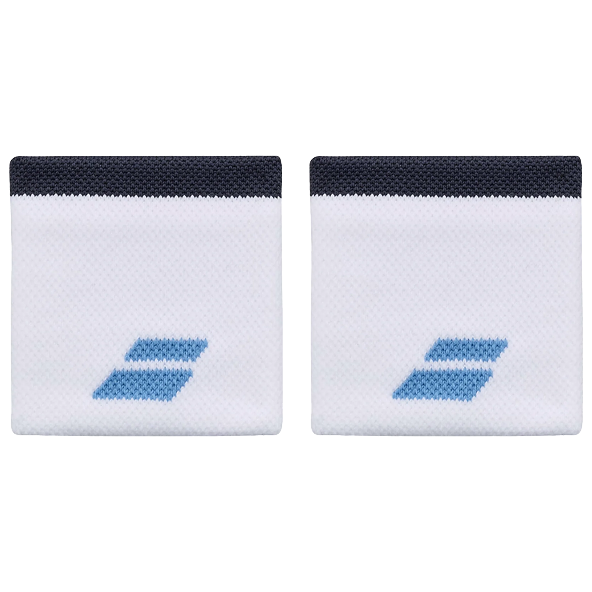 Babolat Wristband White/Drive Blue (2 Pack)