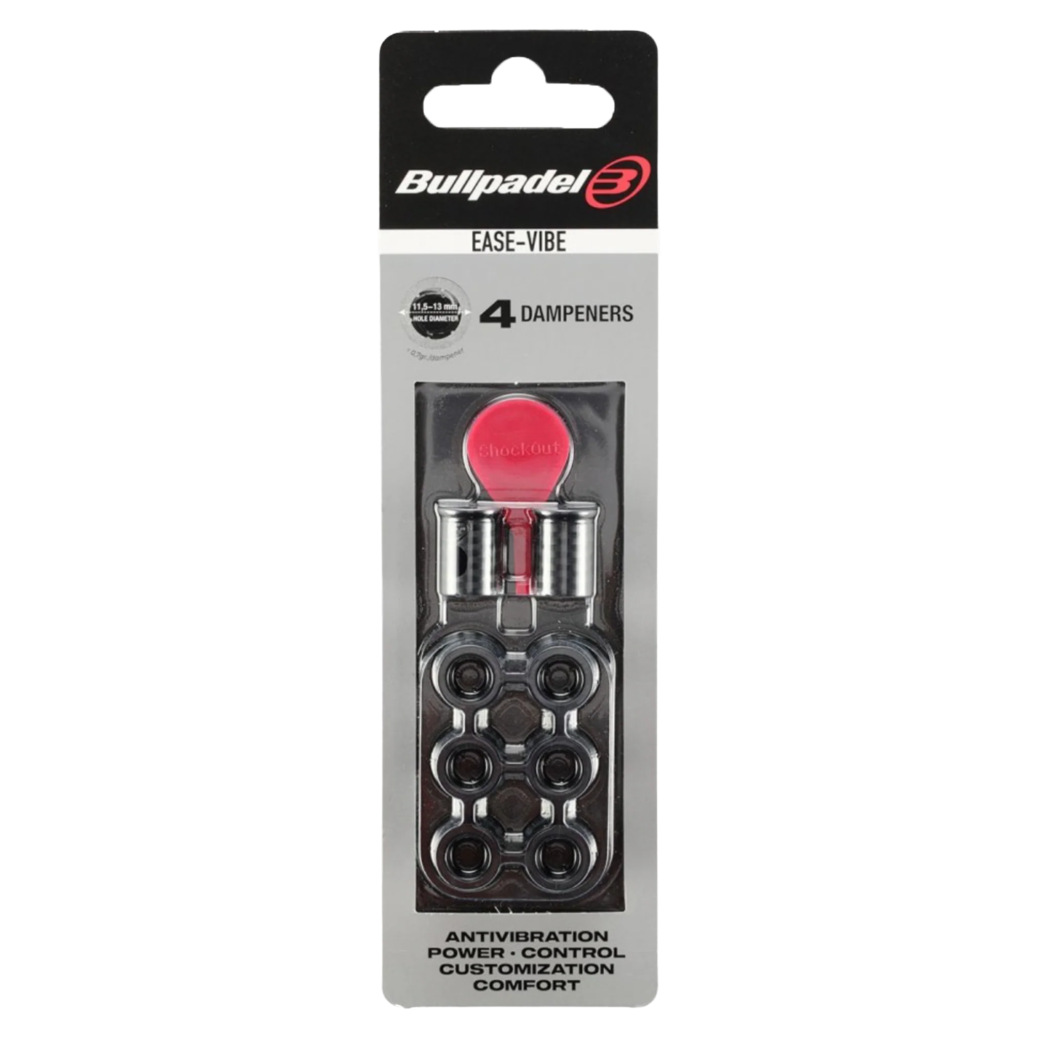 Bullpadel Ease Vibe Dampener Black