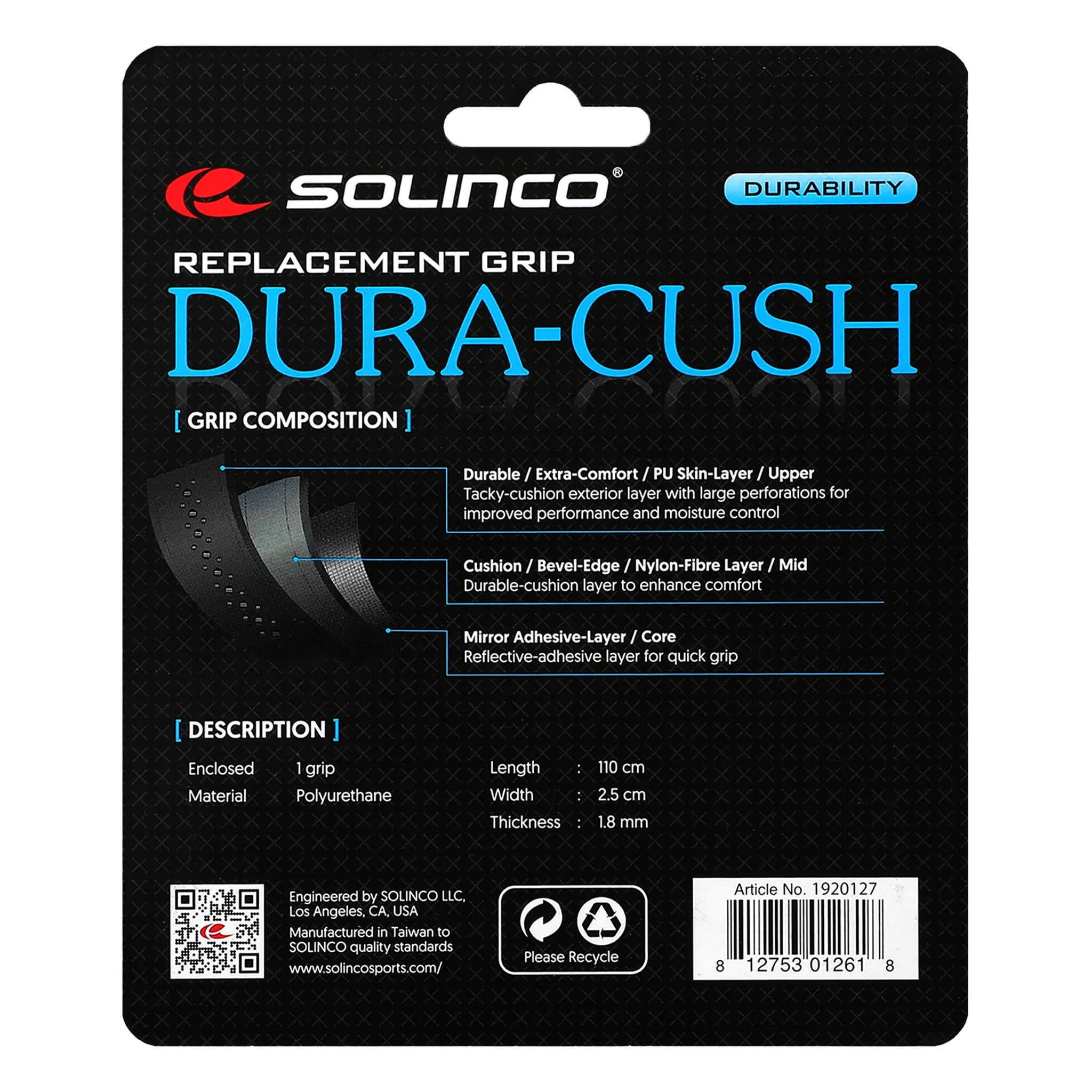 Solinco Dura-Cush Replacement Grip - Image 3