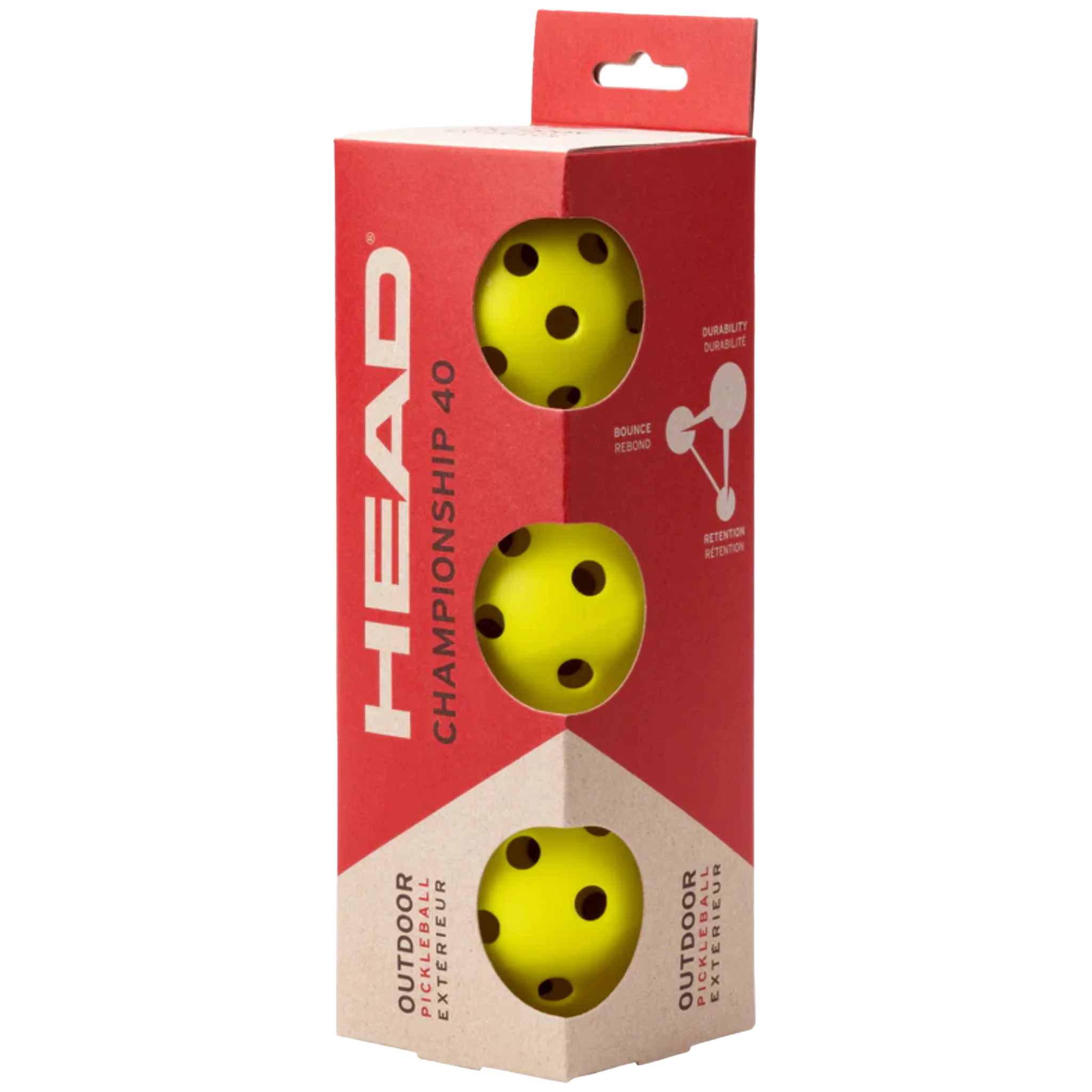 Head Championship 40 Pickleball (3 Pack)