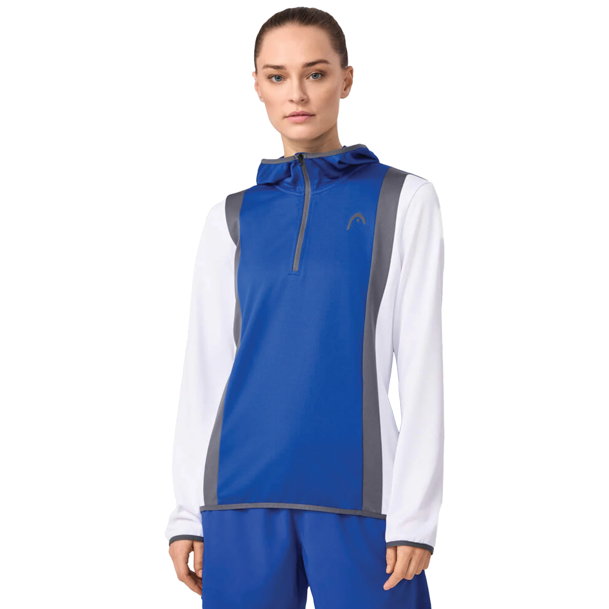 Head Club 25 Tech Hoodie Women's Royal Blue/ White - Image 3