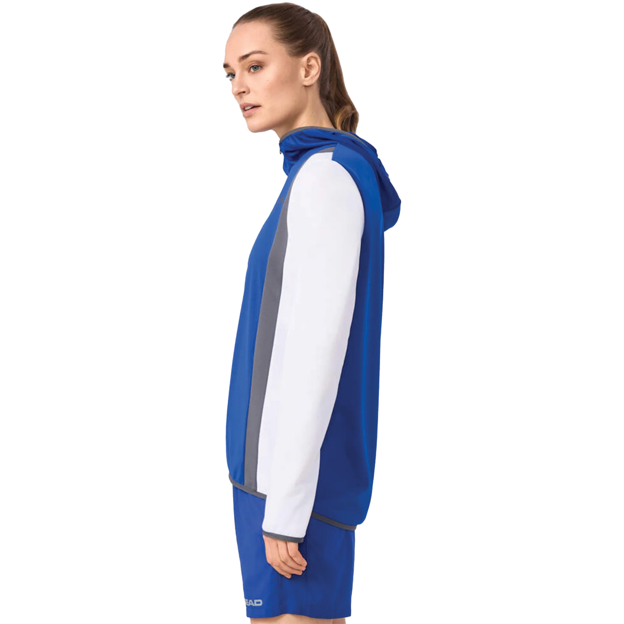 Head Club 25 Tech Hoodie Women's Royal Blue/ White - Image 4