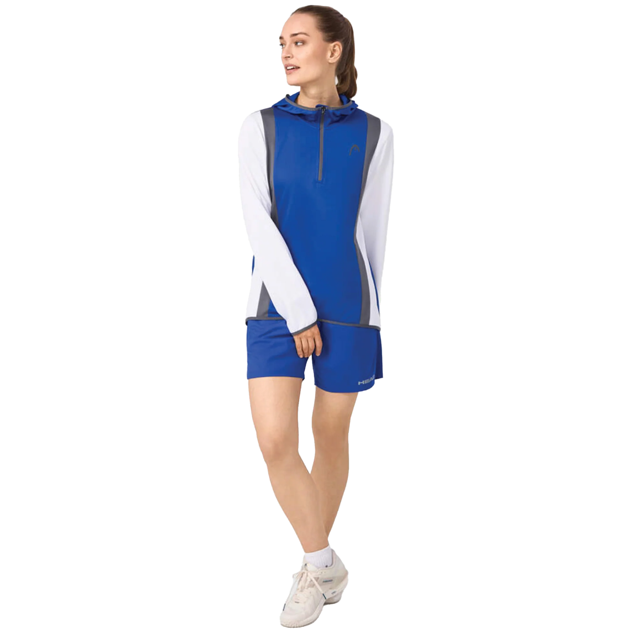 Head Club 25 Tech Hoodie Women's Royal Blue/ White - Image 6