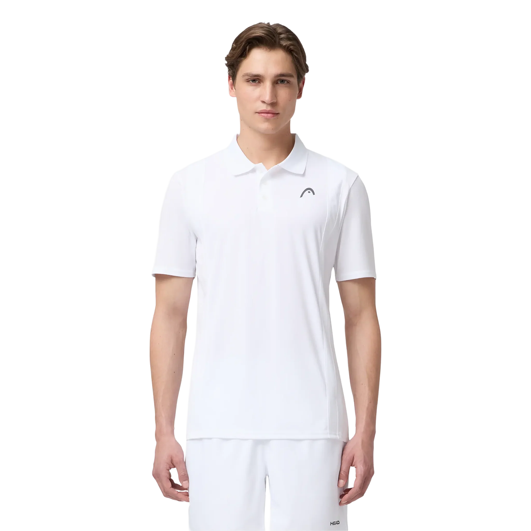 Head Club 25 Tech Polo Men's White - Image 3