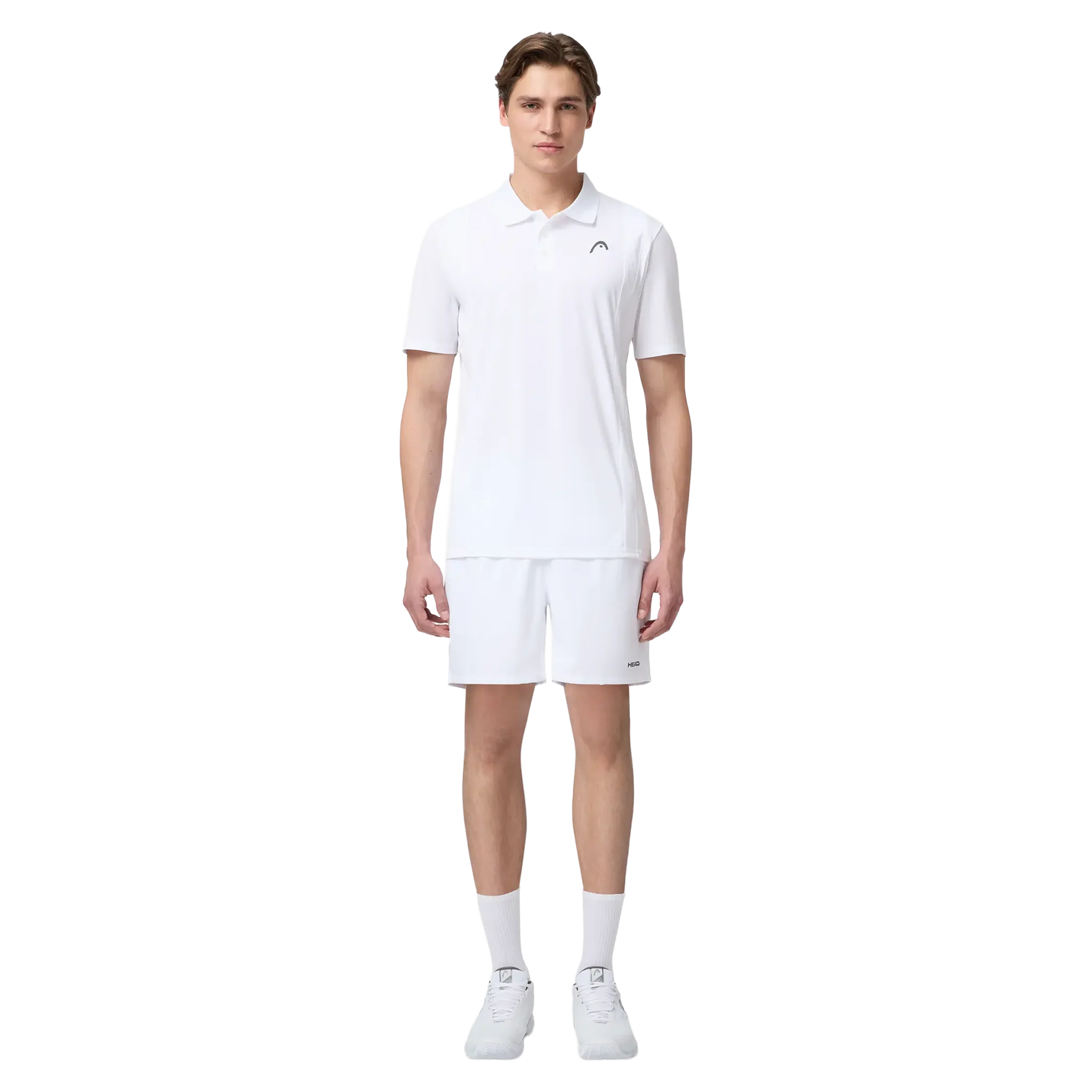 Head Club 25 Tech Polo Men's White - Image 5