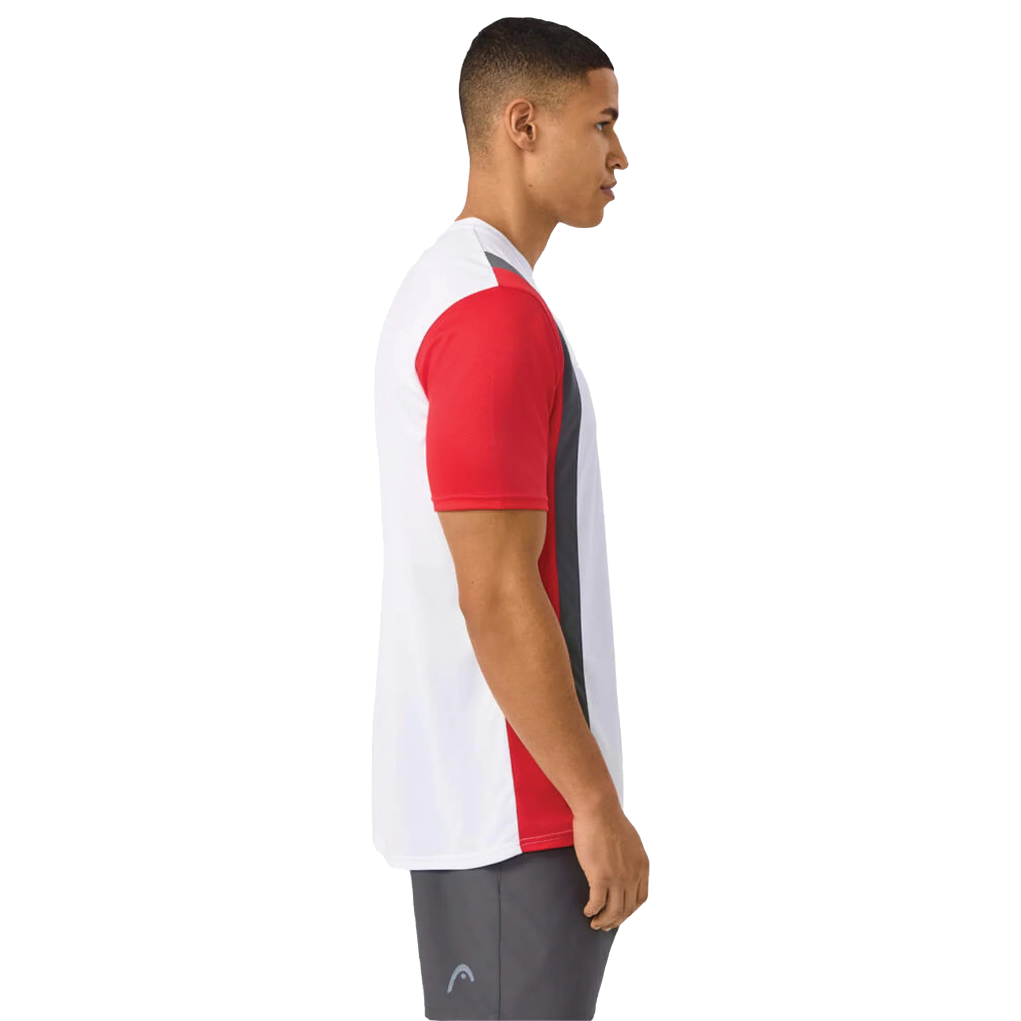 Head Club 25 Tech T-Shirt Red/ White Men's - Image 4