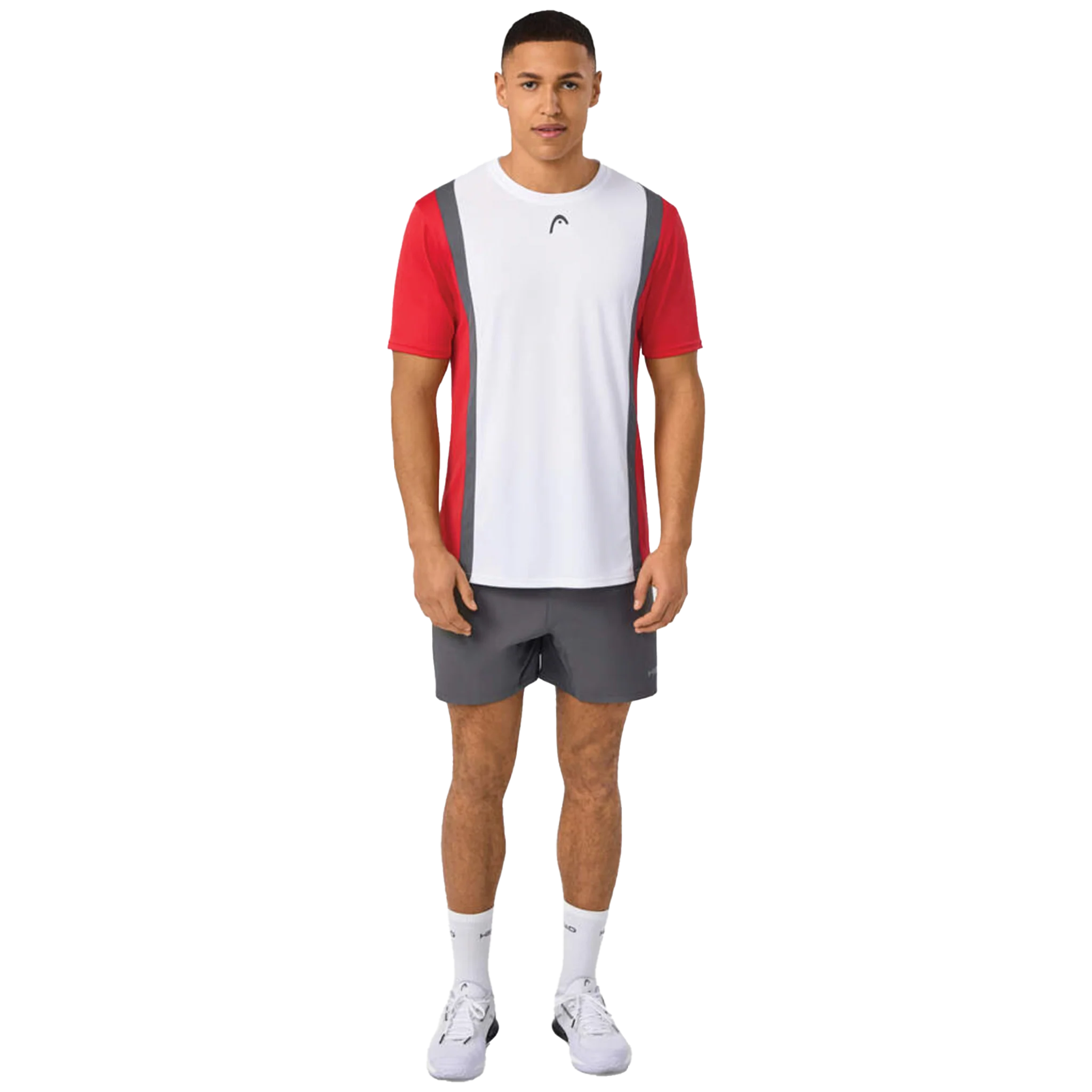 Head Club 25 Tech T-Shirt Red/ White Men's - Image 5