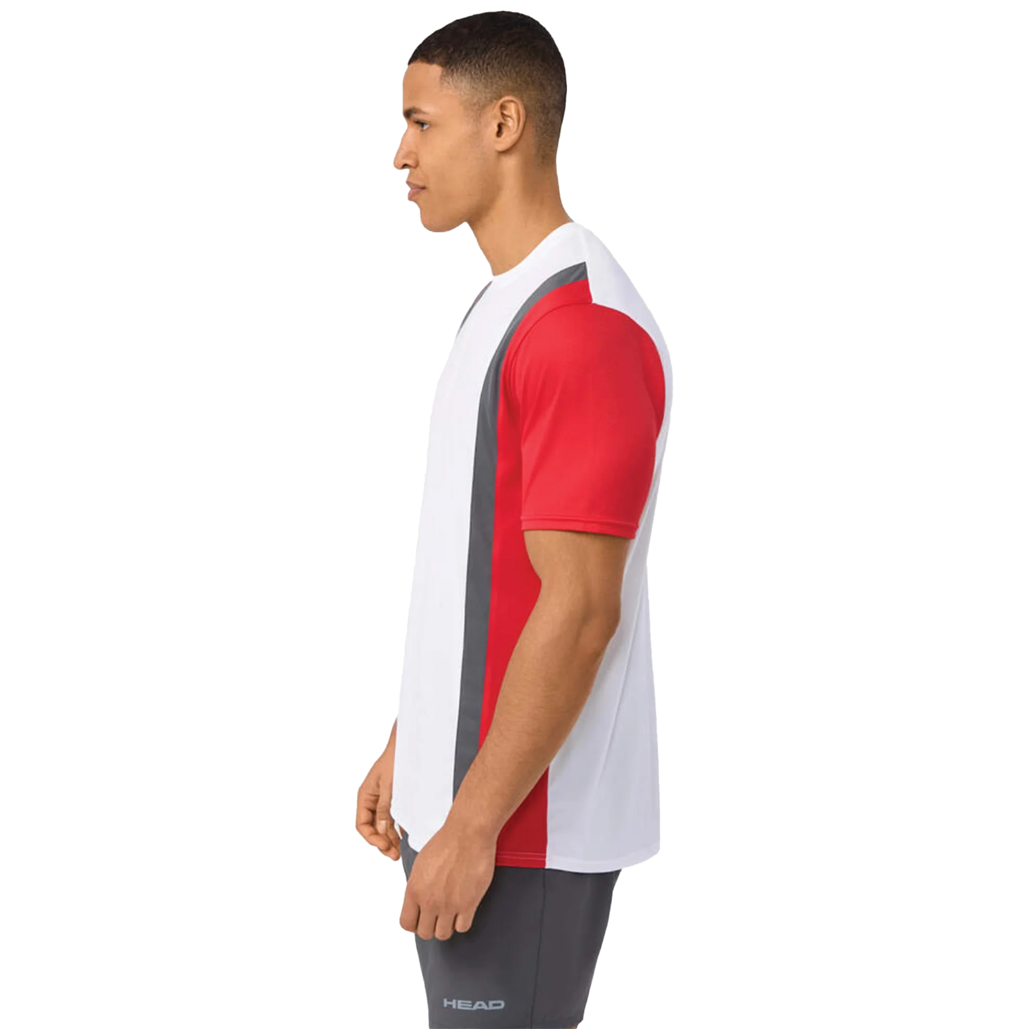 Head Club 25 Tech T-Shirt Red/ White Men's - Image 6