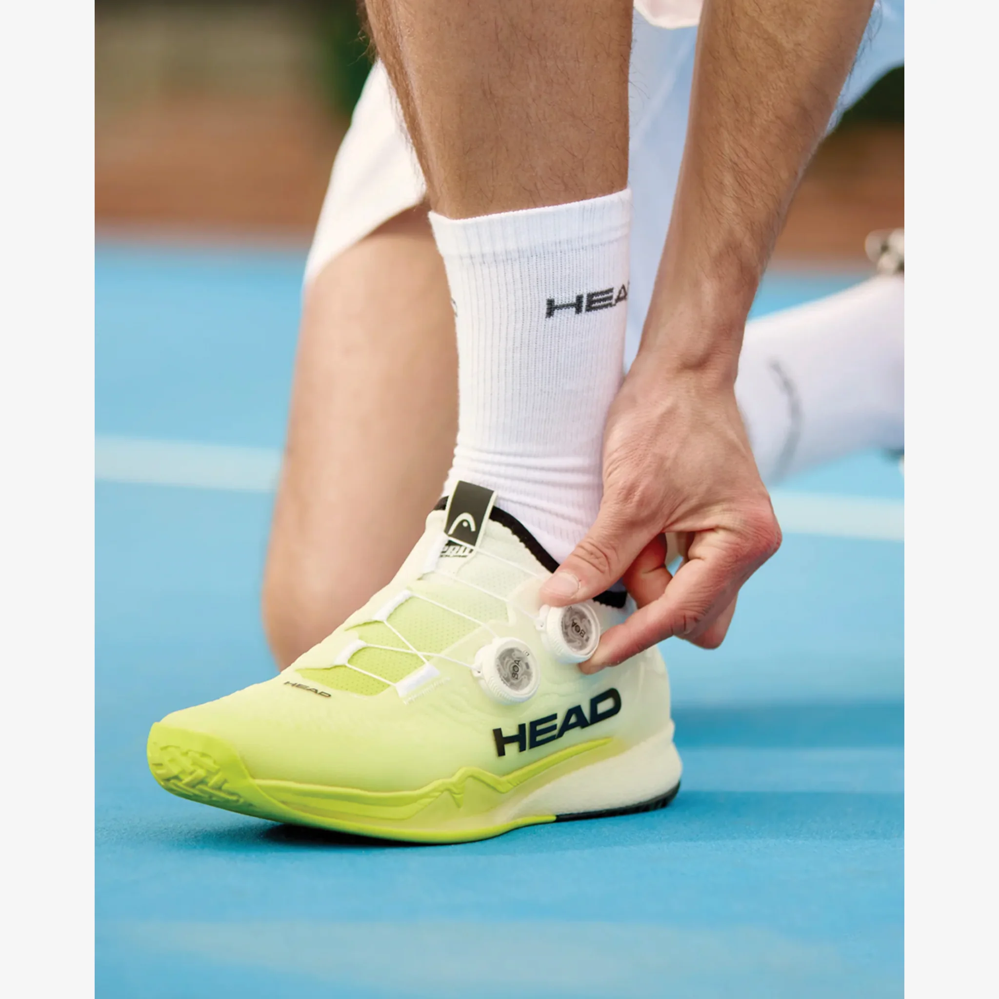 Head Endure Pro BOA Men's White/Yellow - Image 5