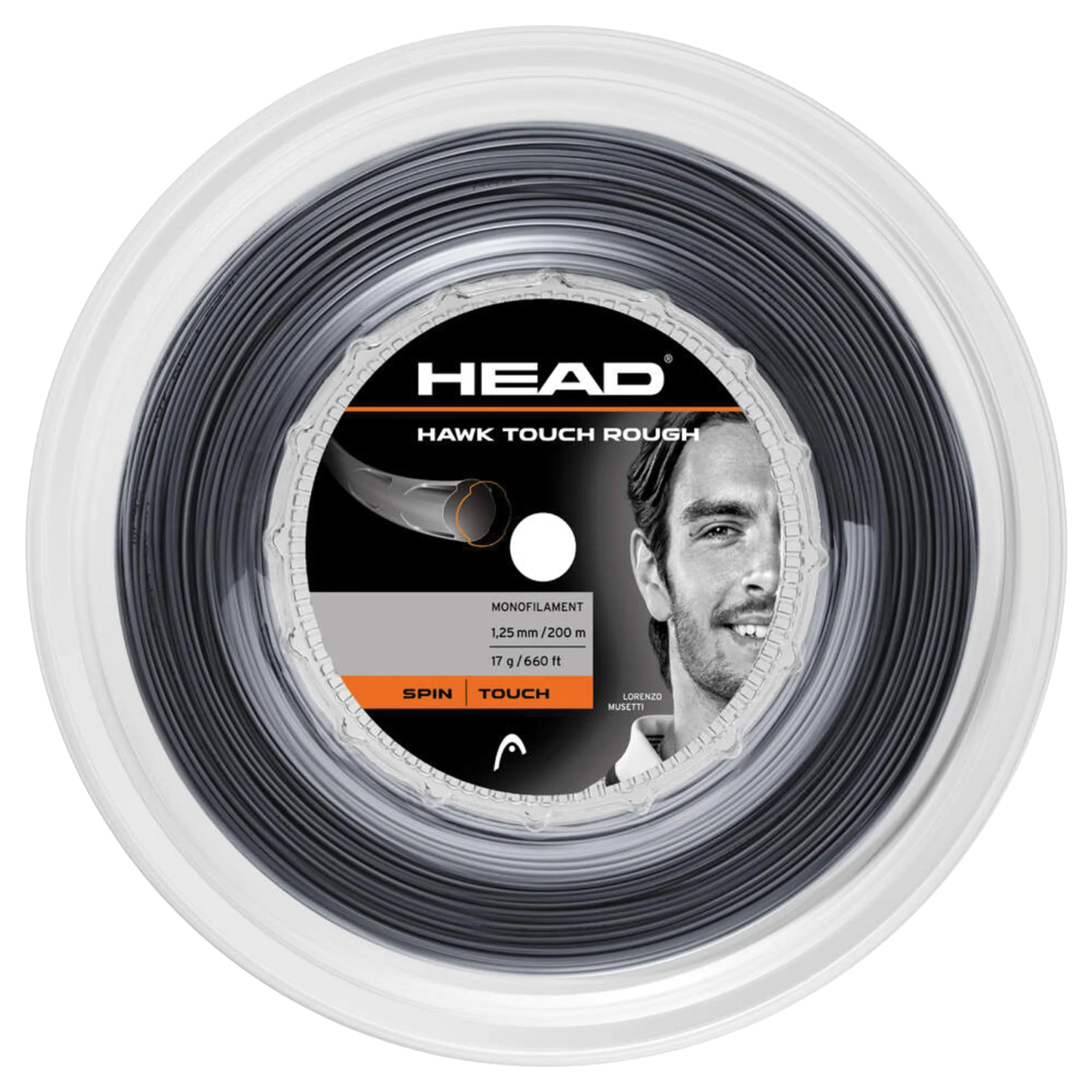 Head Hawk Touch Rough Black 200m Reel