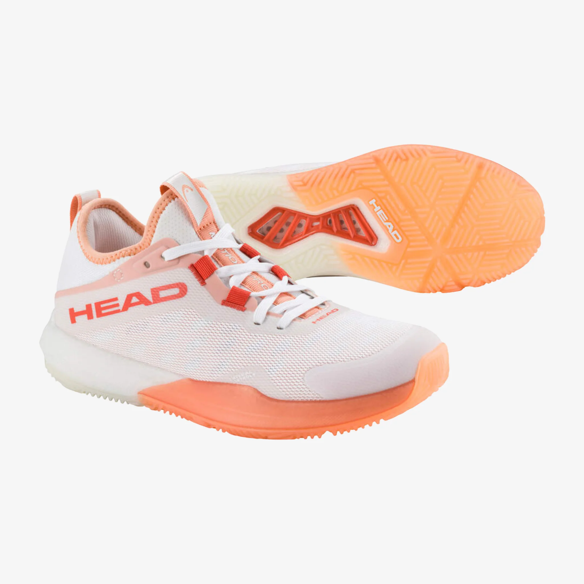 Head Motion Pro Women's Padel Shoes White/Coral - Image 2