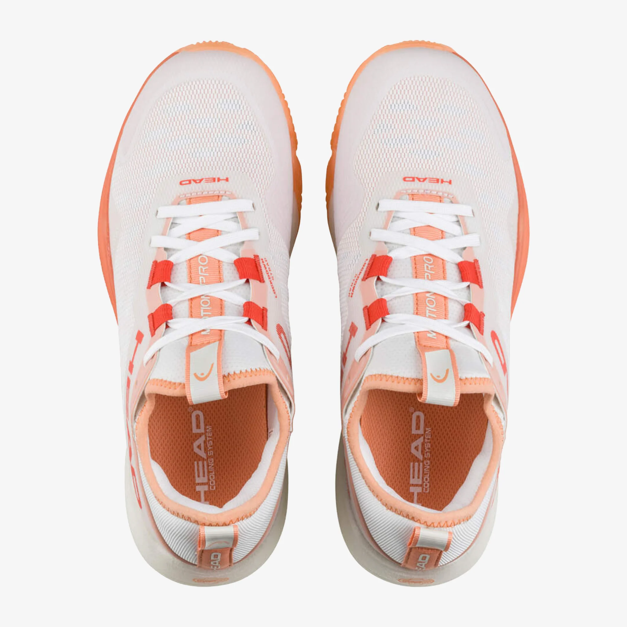 Head Motion Pro Women's Padel Shoes White/Coral - Image 3