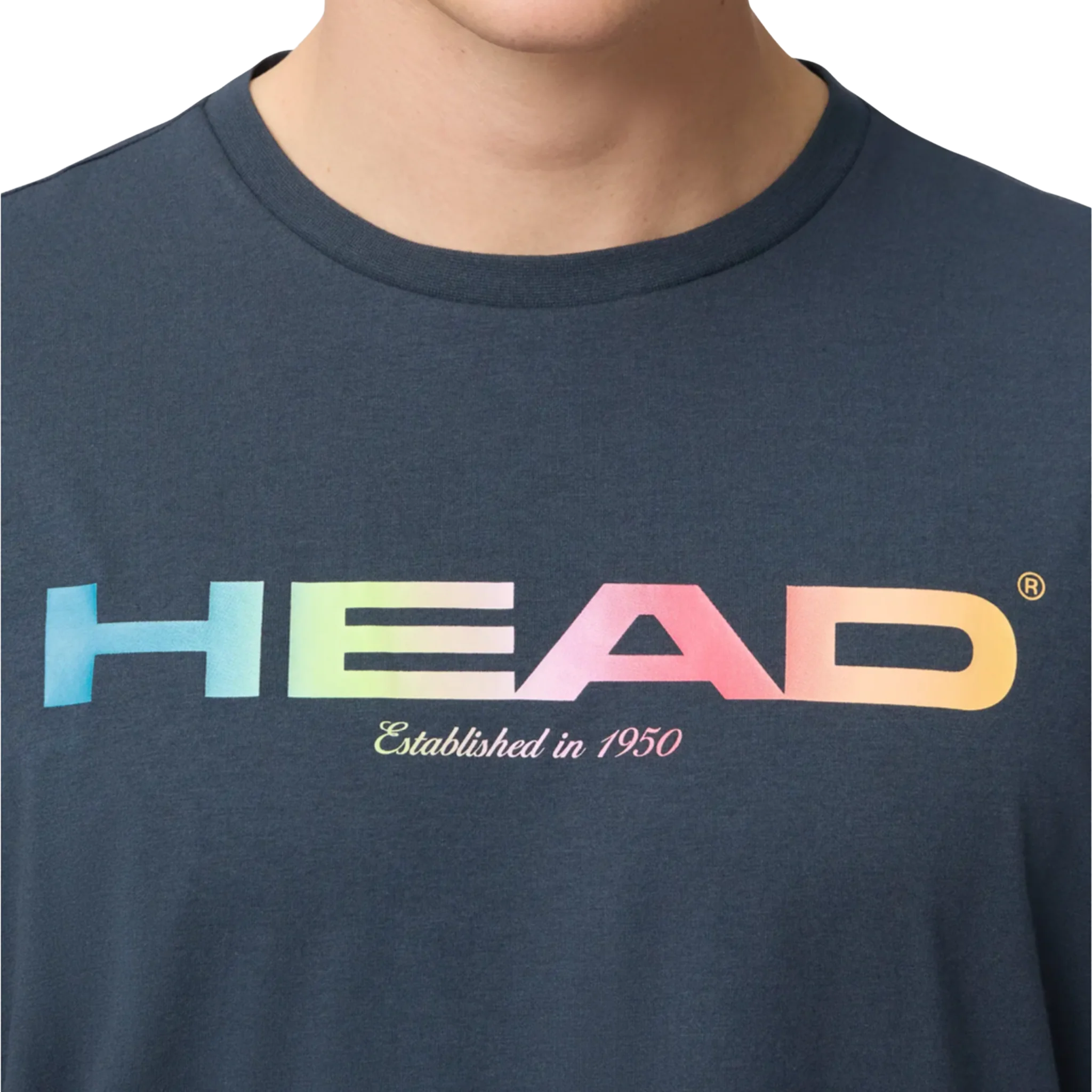 Head Rainbow T-Shirt Men's Navy - Image 3
