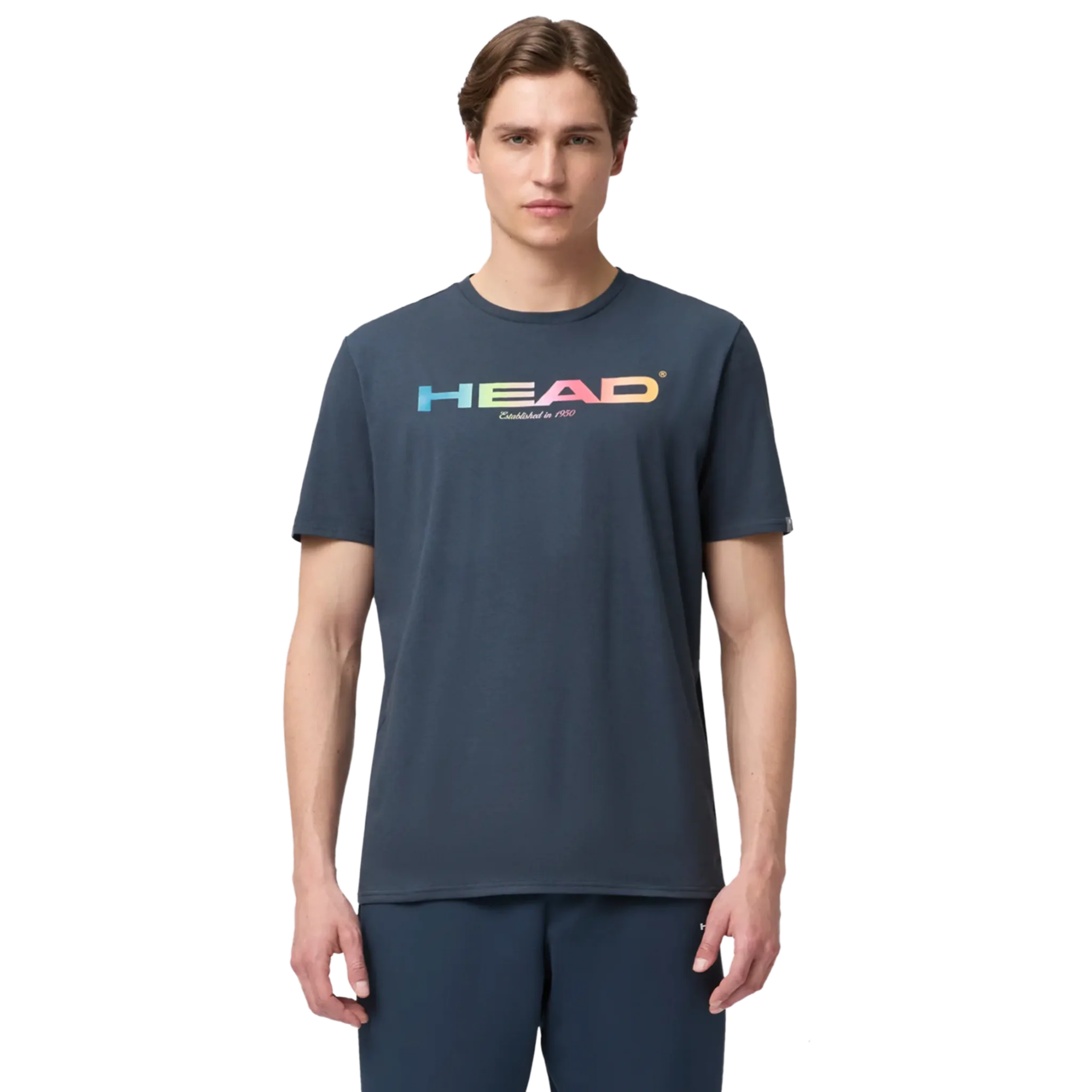 Head Rainbow T-Shirt Men's Navy - Image 4