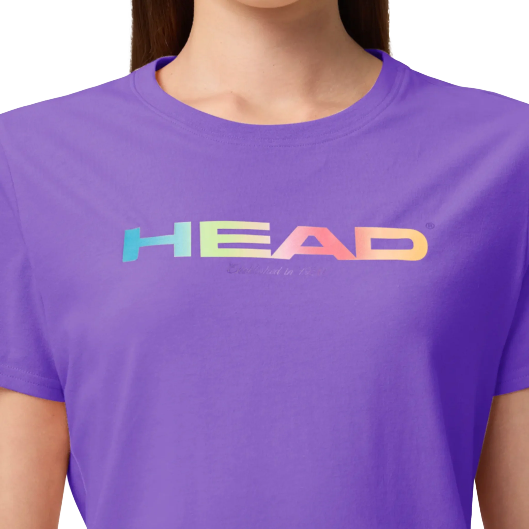 Head Rainbow T-Shirt Women's Purple - Image 4