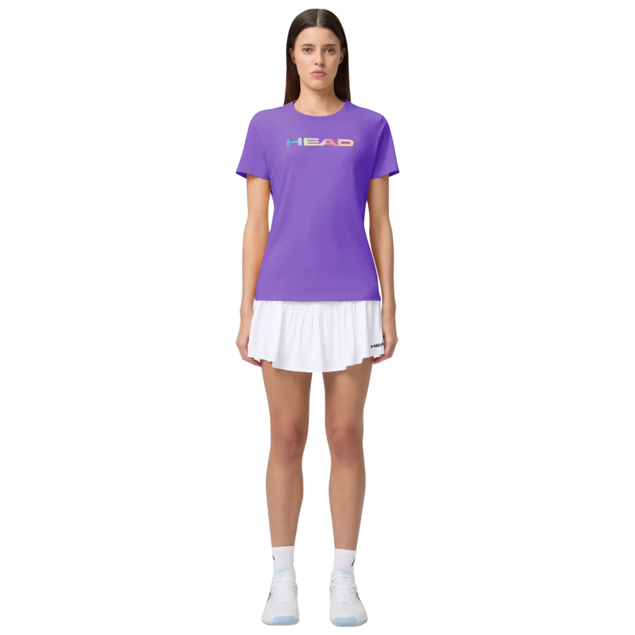 Head Rainbow T-Shirt Women's Purple - Image 5
