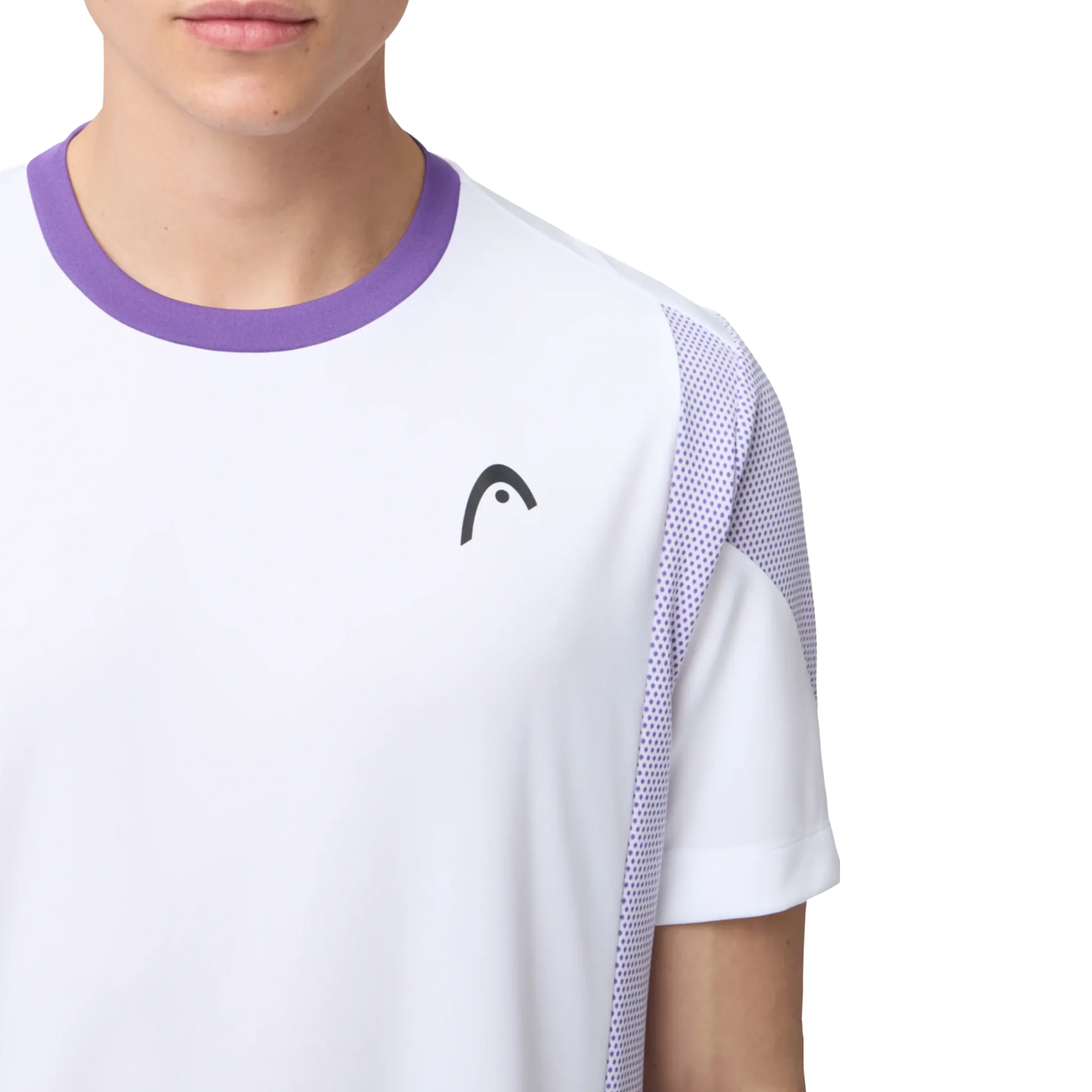 Head Slice T-Shirt Men's White/Purple - Image 3