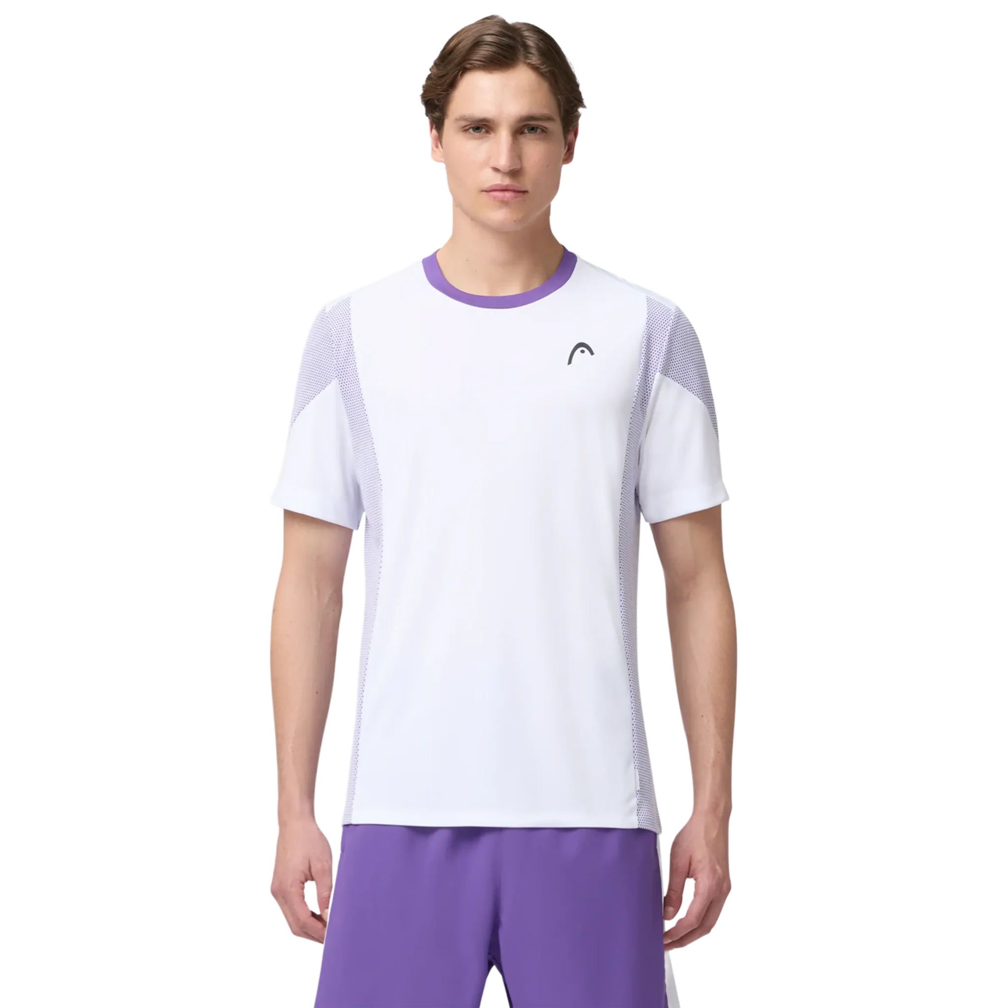 Head Slice T-Shirt Men's White/Purple - Image 4