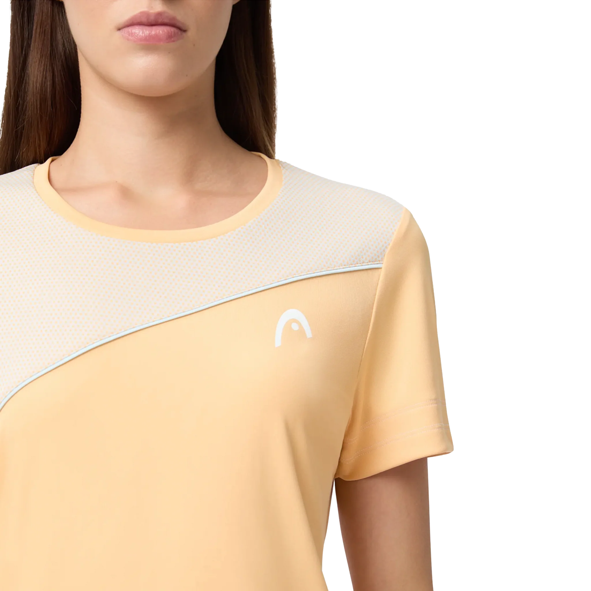 Head Tie-Break T-Shirt Women's Apricot/Light Blue - Image 4