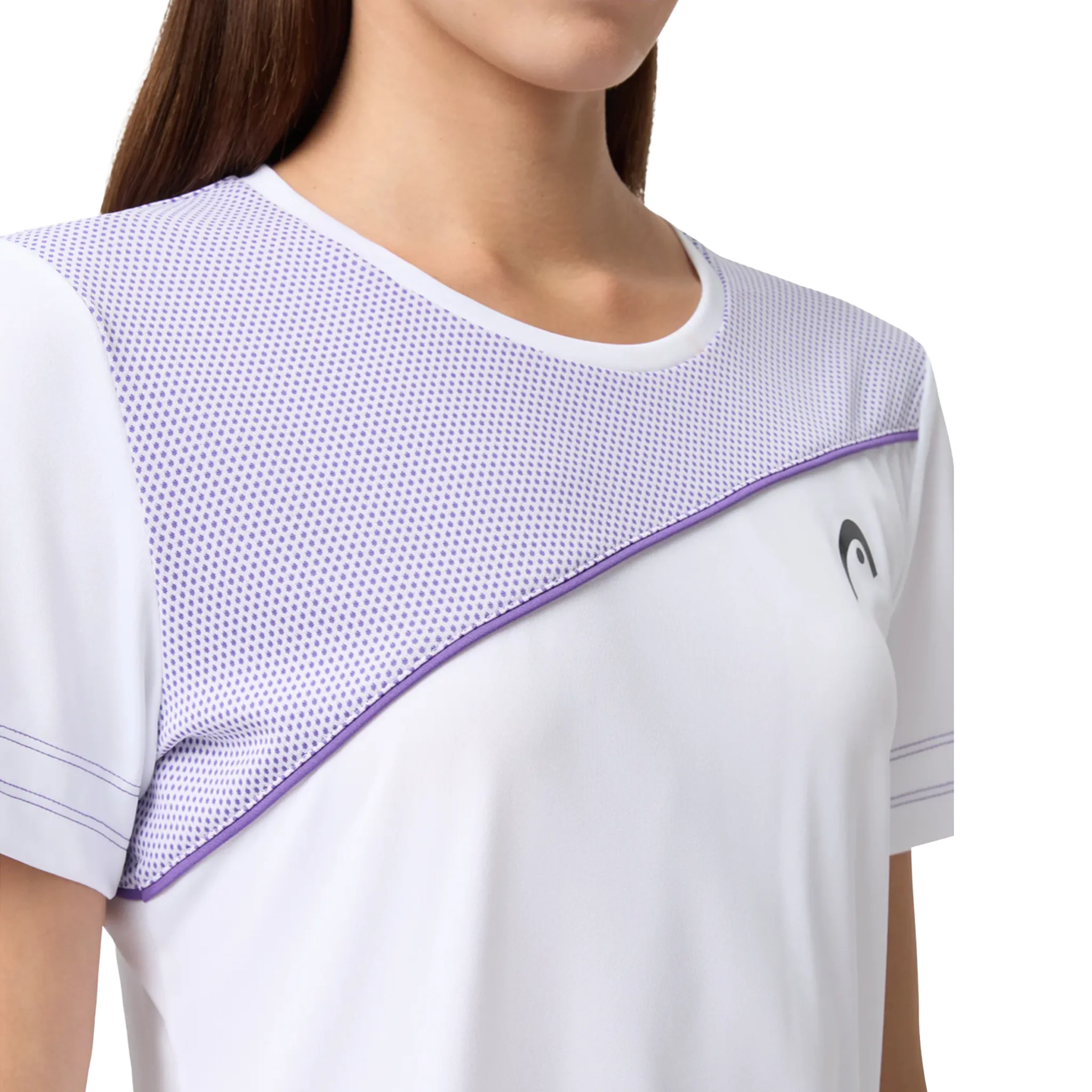 Head Tie-Break T-Shirt Women's White/Purple - Image 4