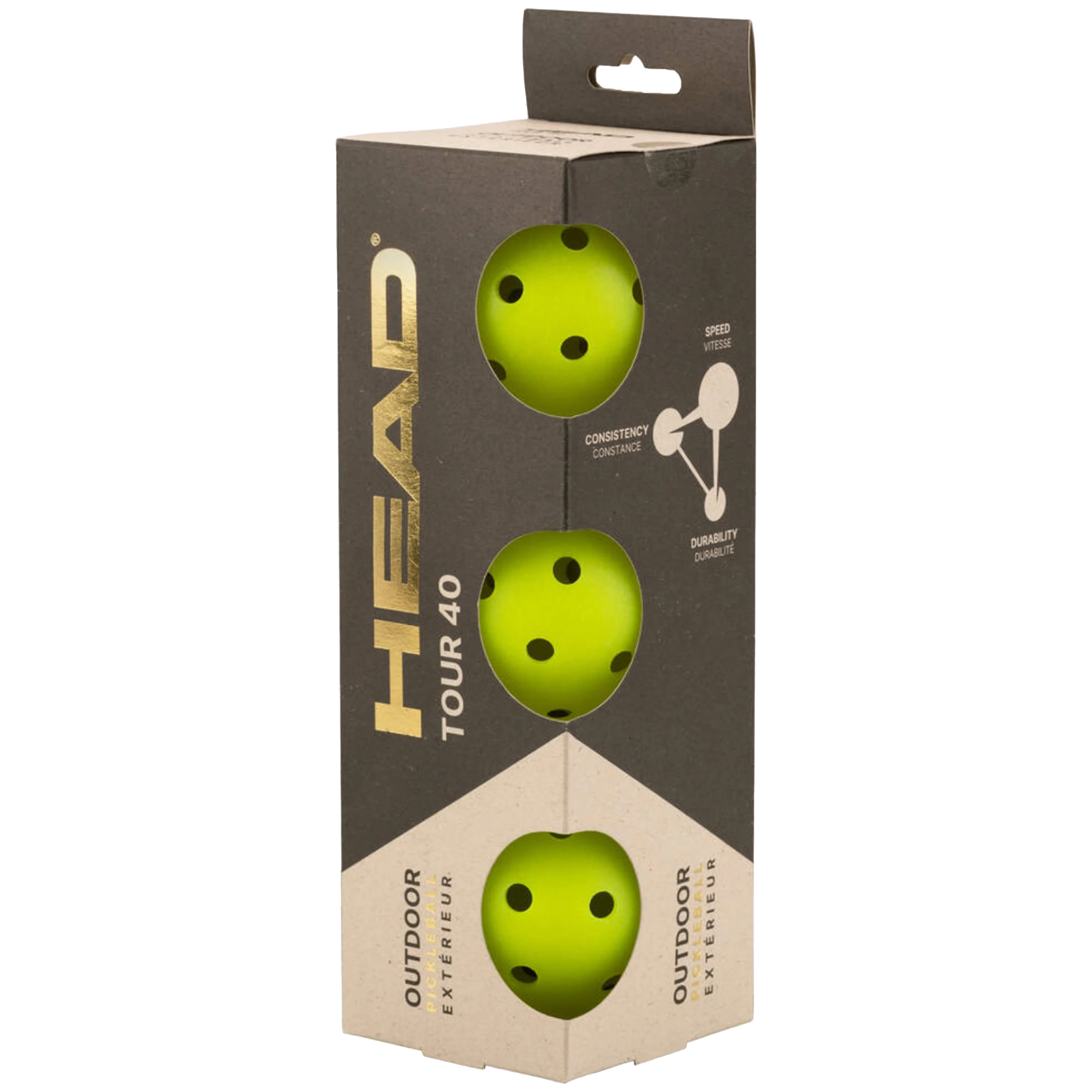 Head Tour 40 Pickleball (3 Pack)