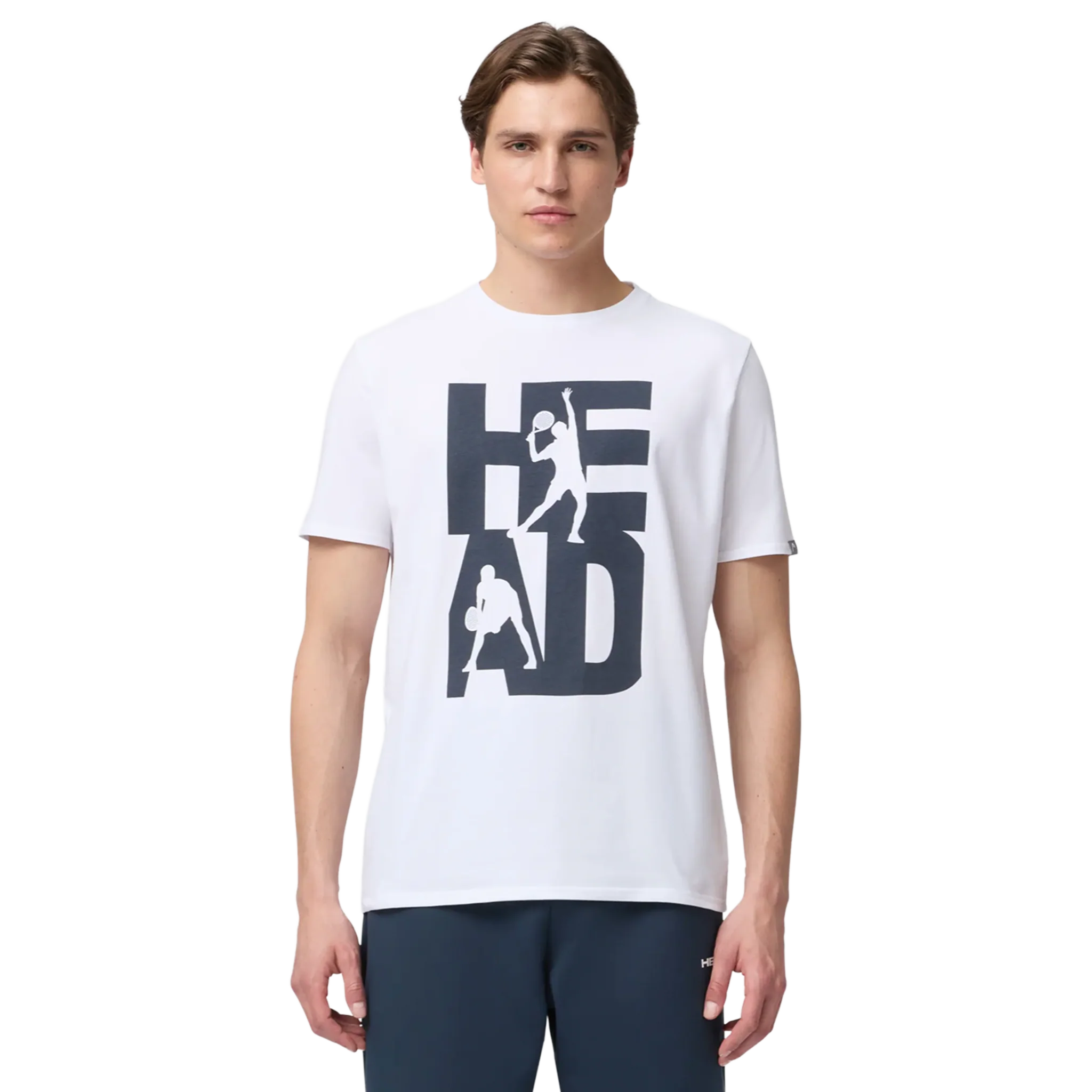 Head Vision T-Shirt Men's White/Navy - Image 5